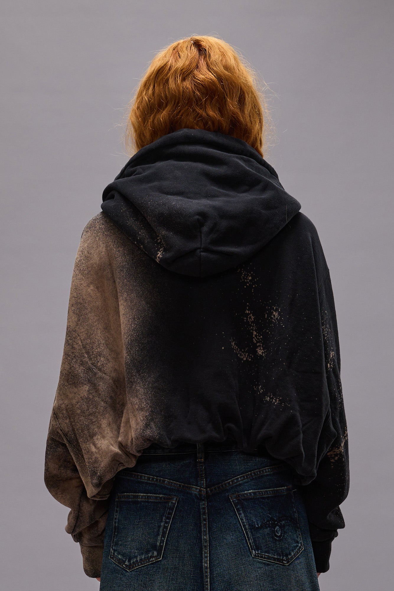 Balloon Popover Hoodie - Bleached Black - R13