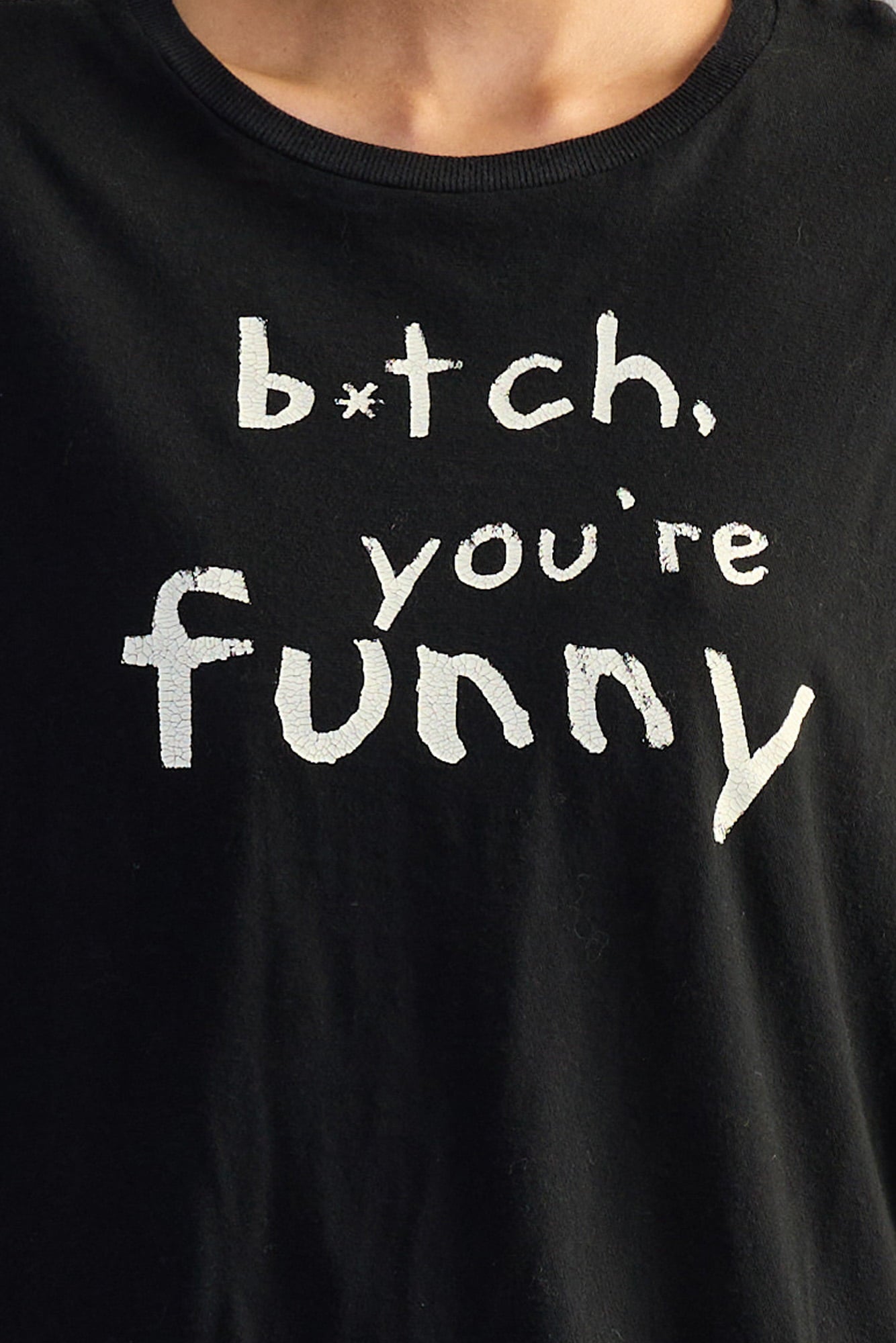 Bitch You're Funny Boy T - Black - R13