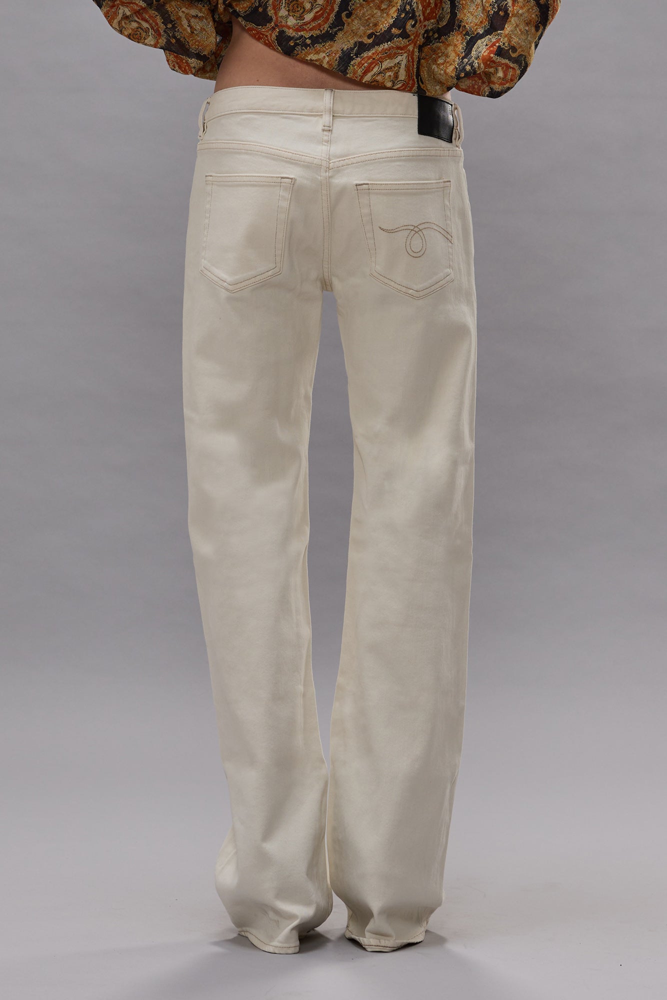 BOY FLARE - ECRU STRETCH - R13