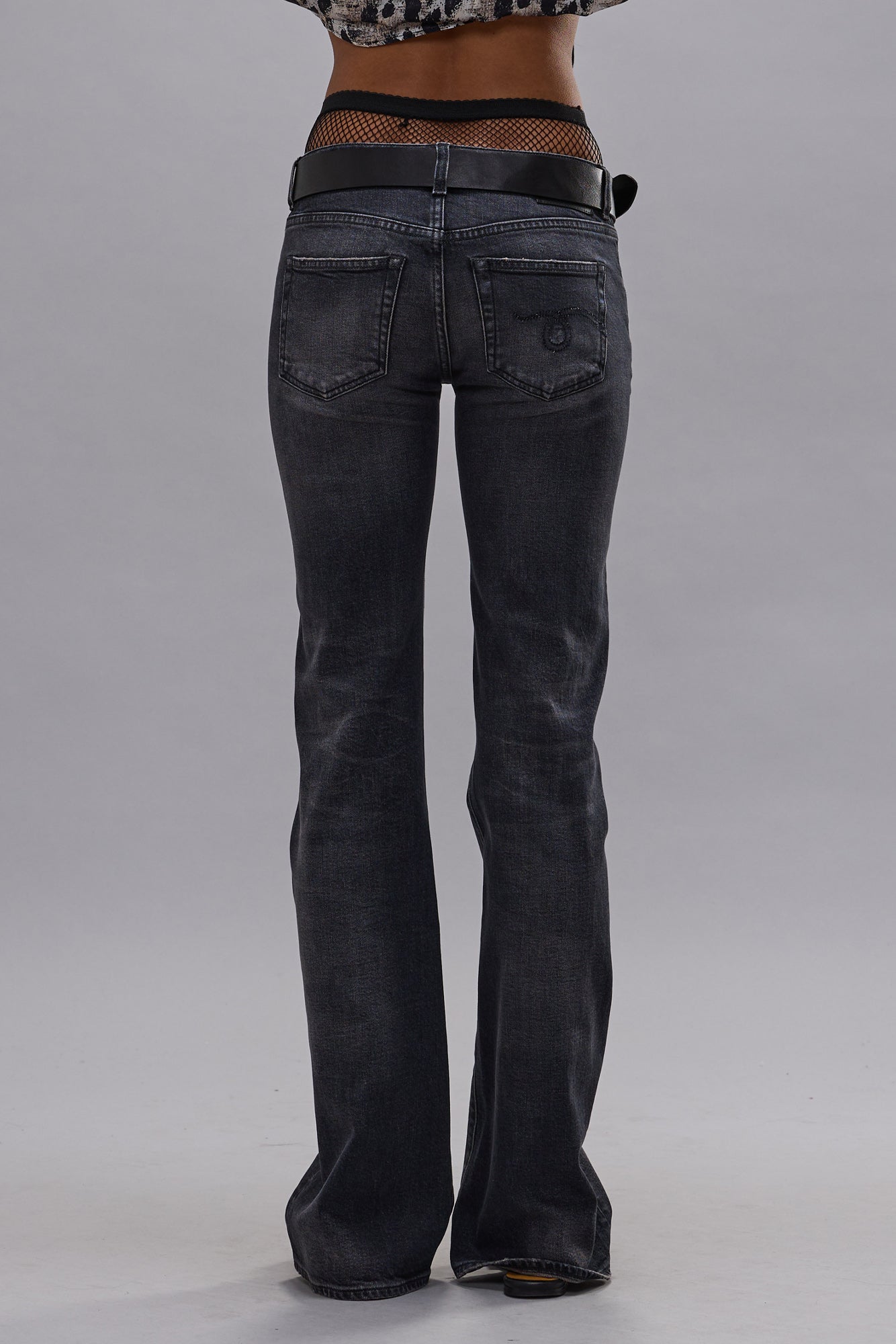 BOY FLARE - ESSEX BLACK STRETCH - R13