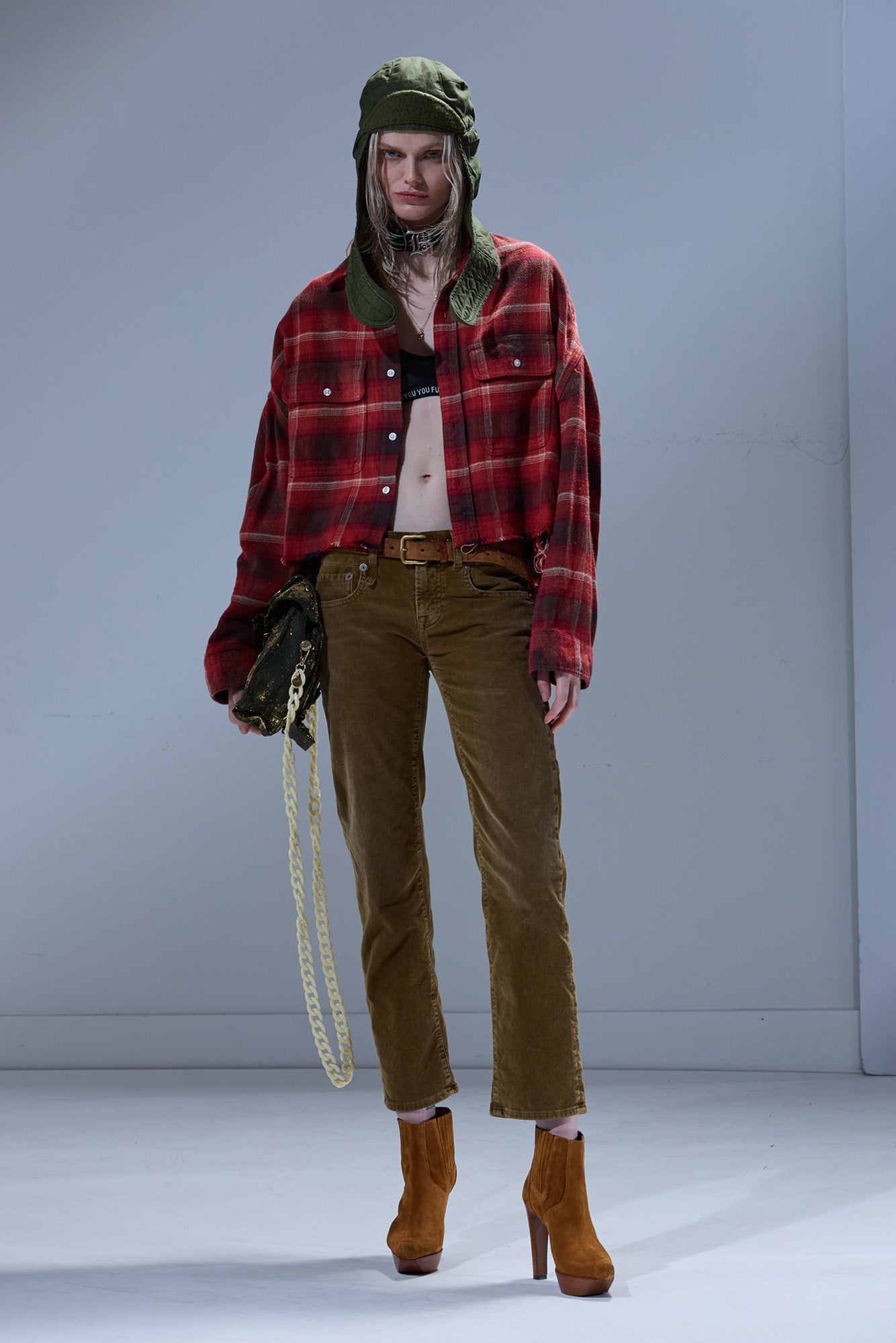BOY STRAIGHT - GOLDEN BROWN STRETCH CORD - R13