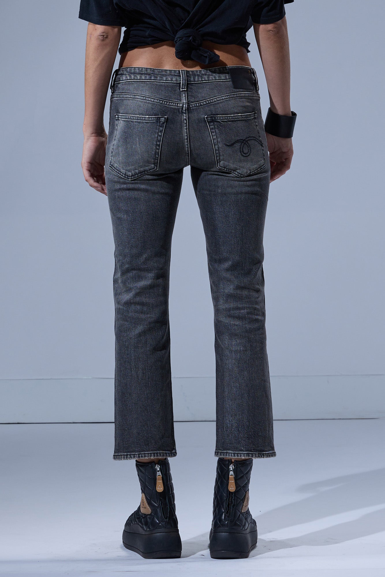 BOY STRAIGHT - LEYTON BLACK STRETCH - R13