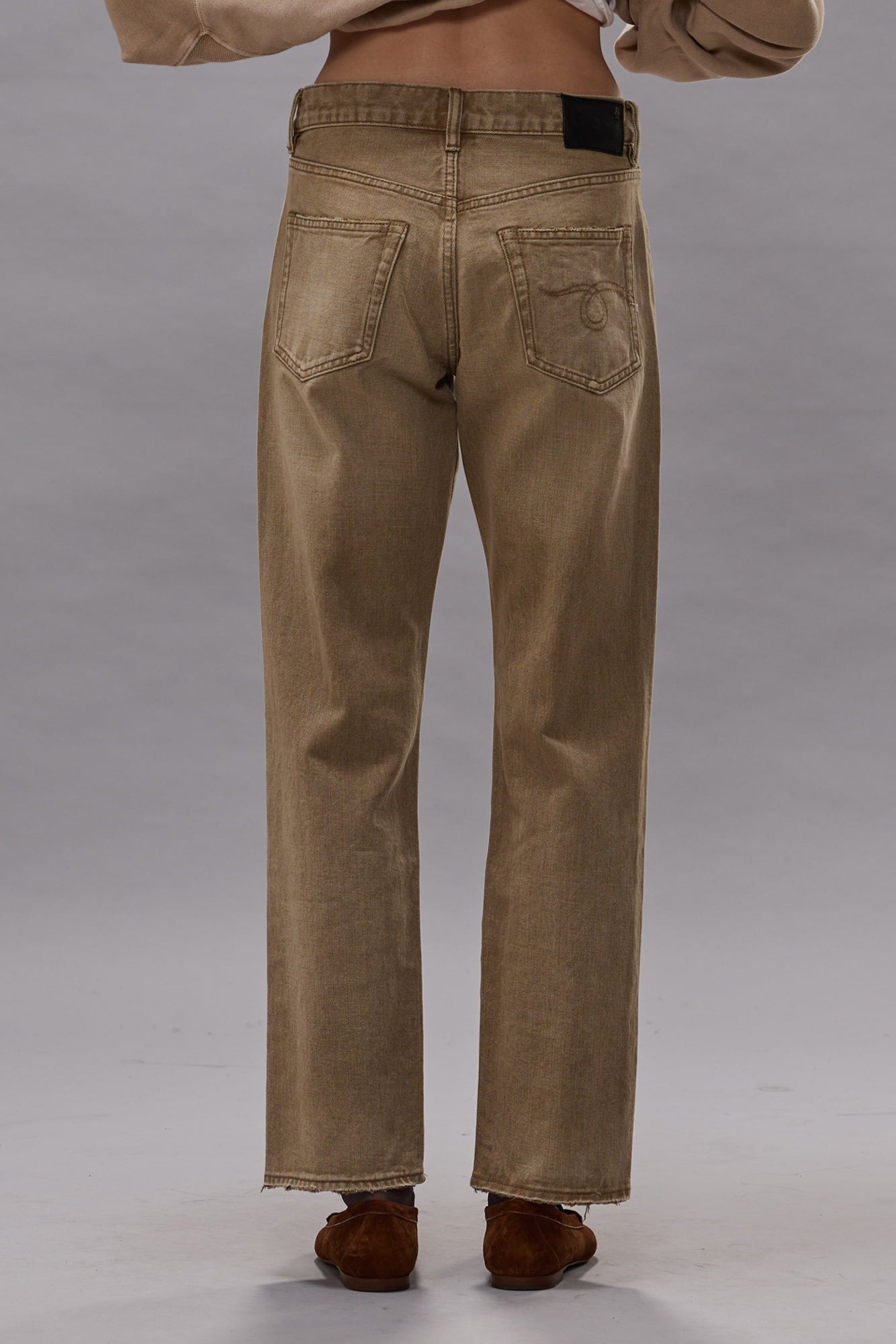 Boyfriend Jean - Ash Khaki - R13