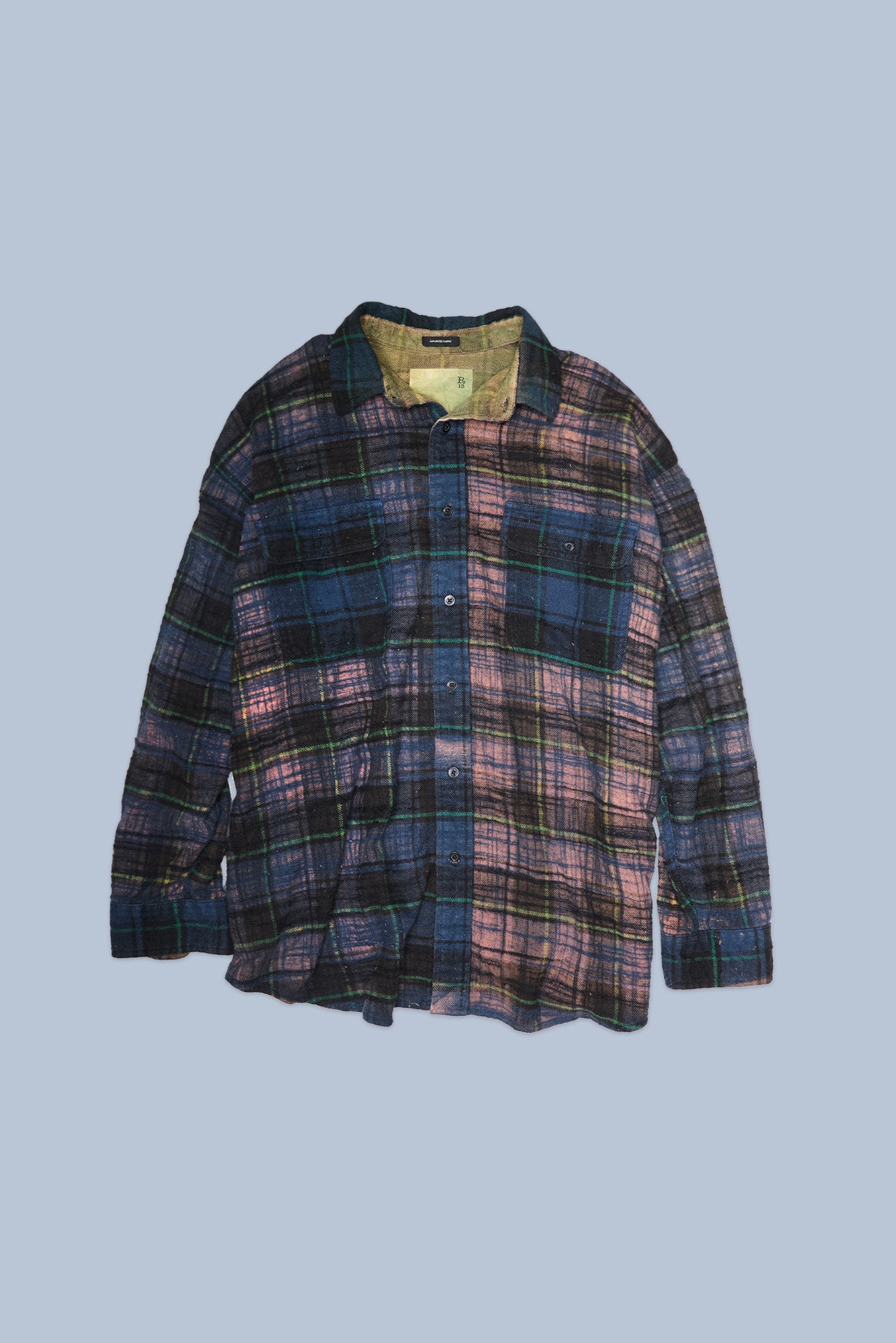 BOYFRIEND SHIRT - NAVY PLAID BLUE - R13