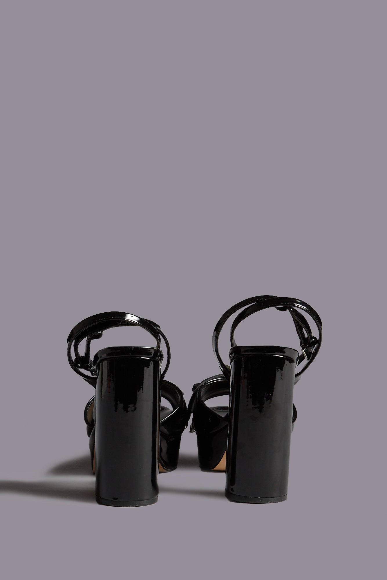 CHUNKY SID HARNESS HEEL - BLACK - R13