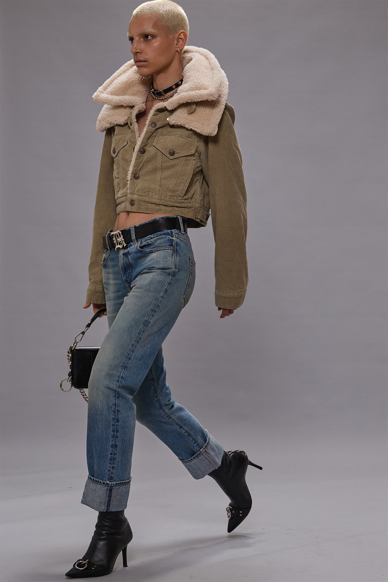 CUFFED ROMEO JEAN - MERRIN BLUE - R13