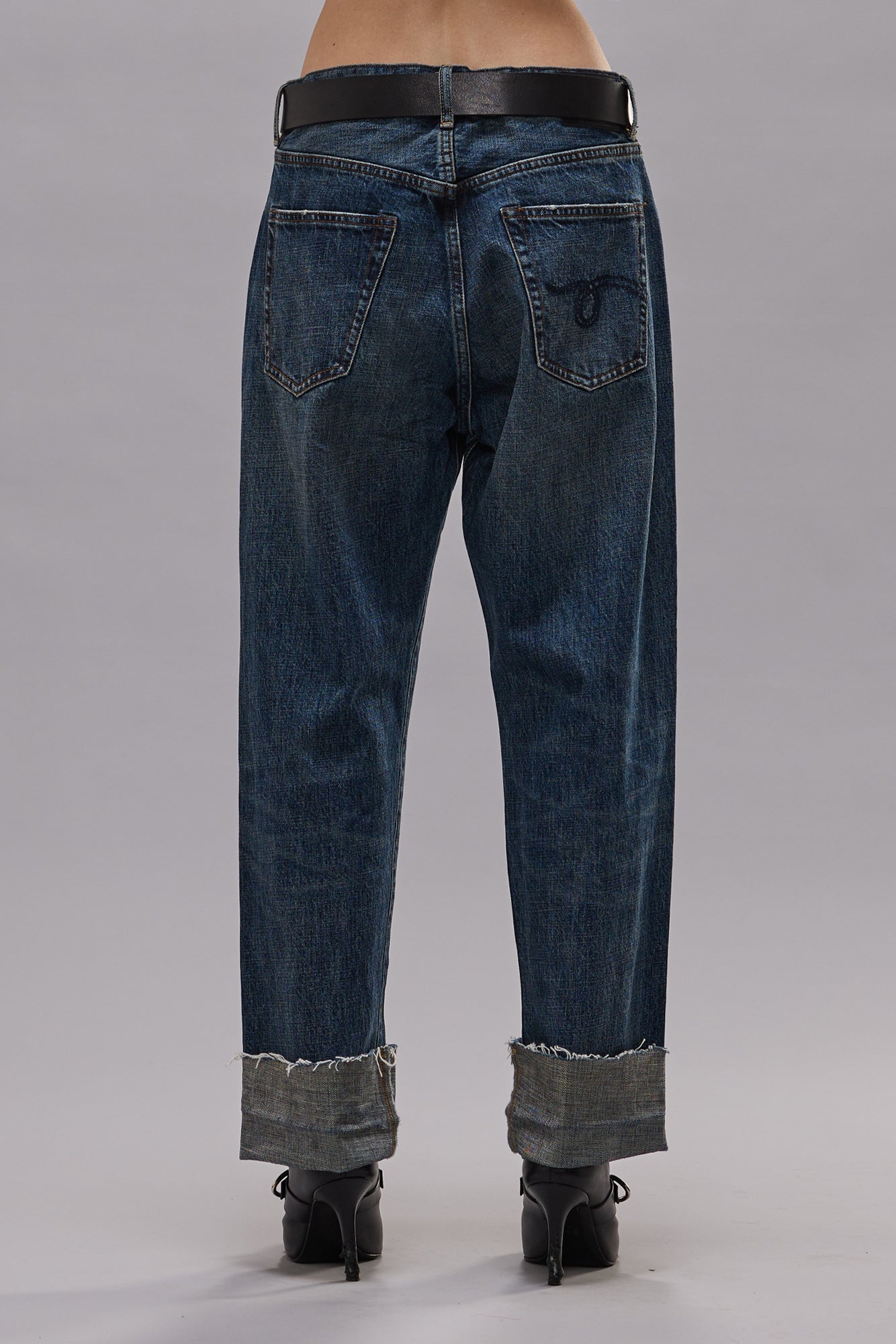 CUFFED X-BOYFRIEND JEAN - RENEGADE BLUE - R13