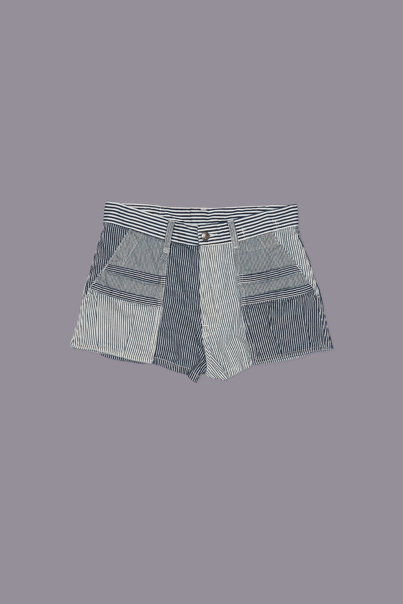 D'ARCY UTILITY SHORT - MULTI STRIPE RAILROAD - R13