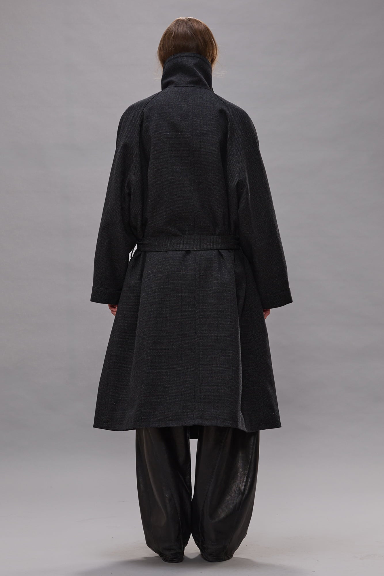 Dispatch Coat With Funnel Neck - Charcoal Grey - R13