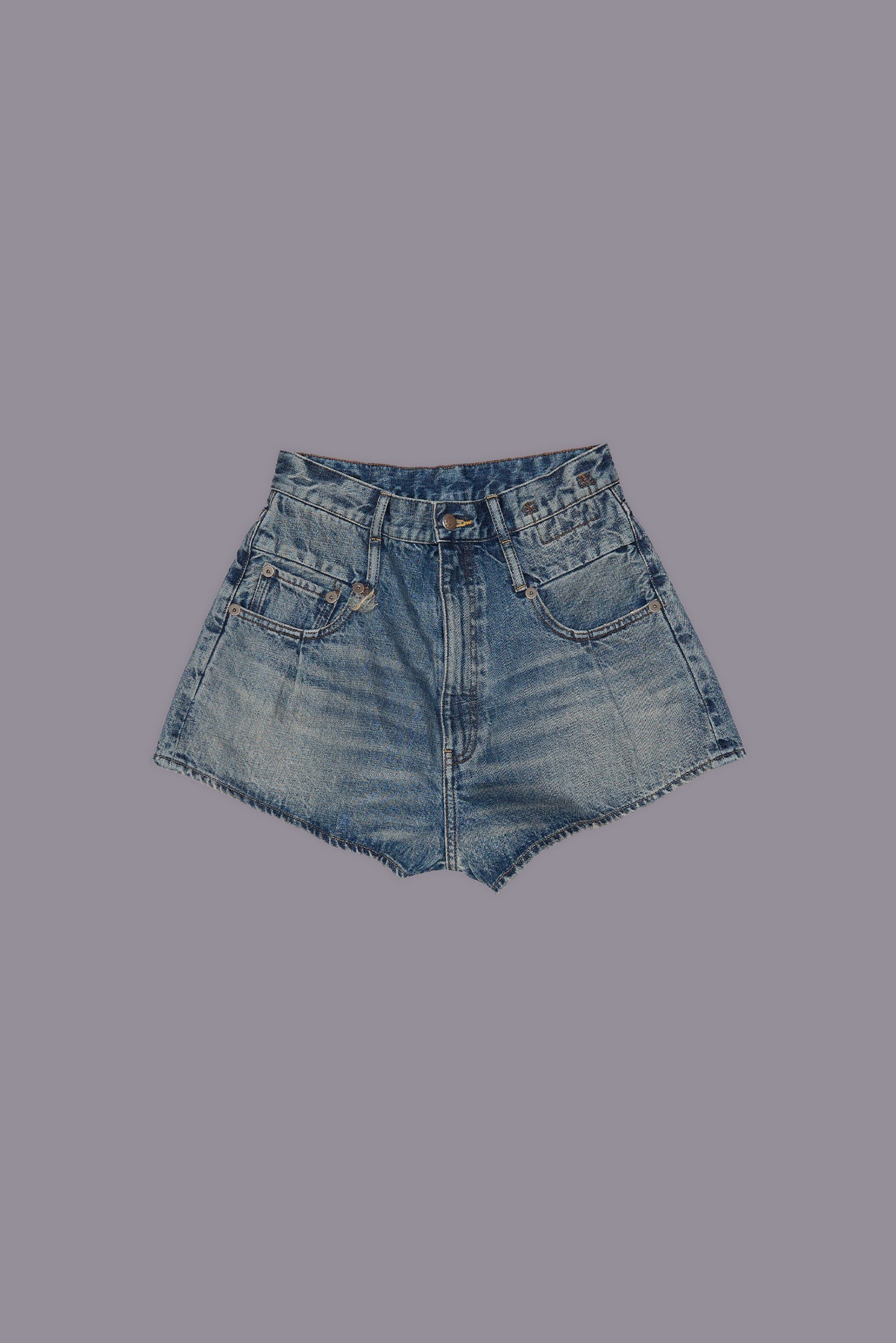 DOUBLE LOOP VENTI SHORT - BARTER INDIGO - R13