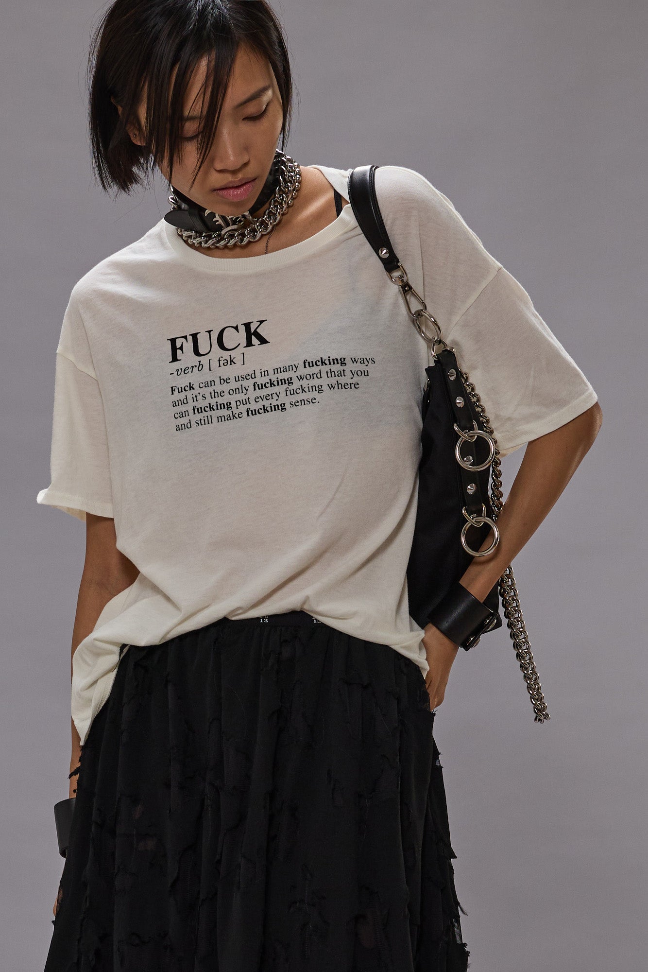 FUCK RELAXED T - ECRU - R13