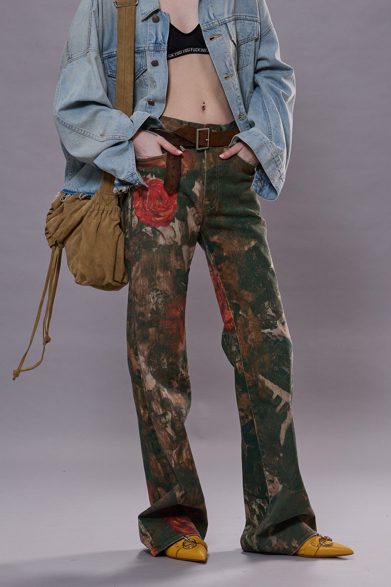 JANE JEAN - PRINTED CAMO ROSE - R13