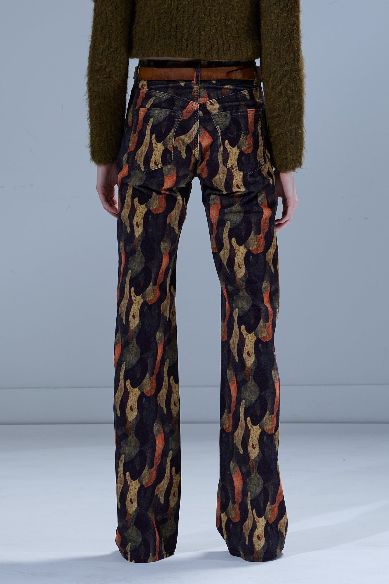 JANE JEAN - WILD CAMO VELVETEEN BROWN - R13