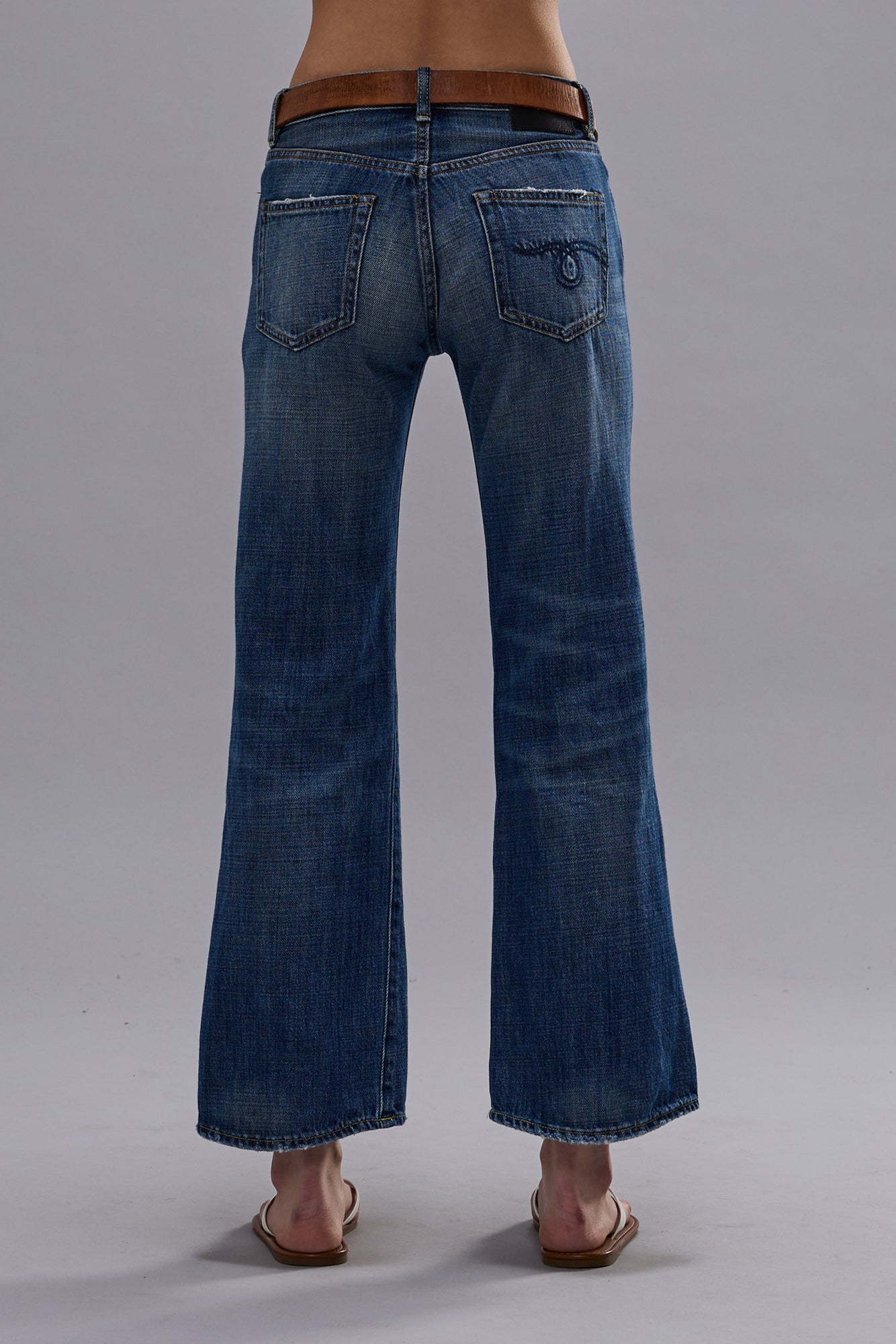 JOAN CROPPED FLARE JEAN - RAINE BLUE - R13