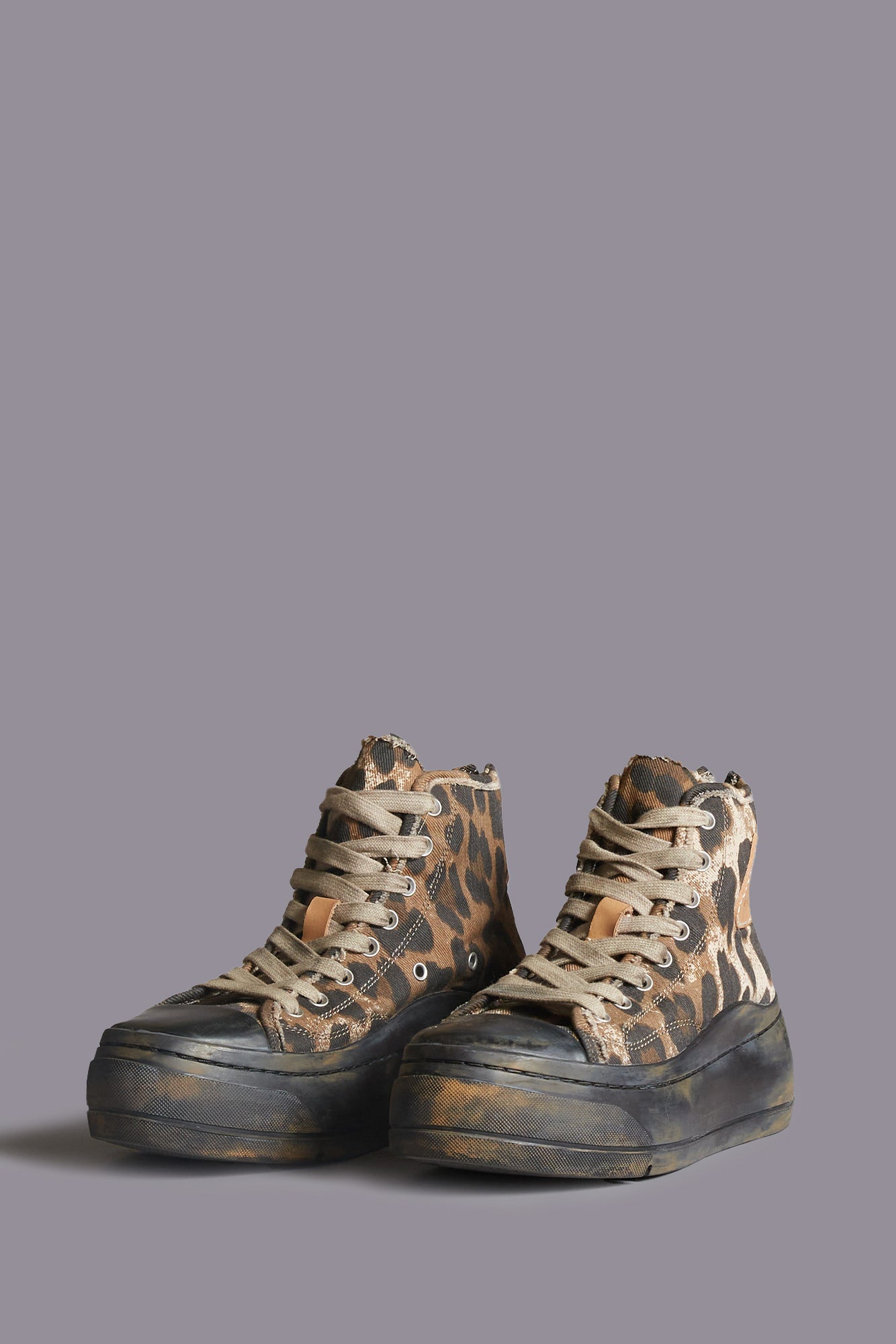 Kurt High Top Sneaker - Brown Leopard - R13