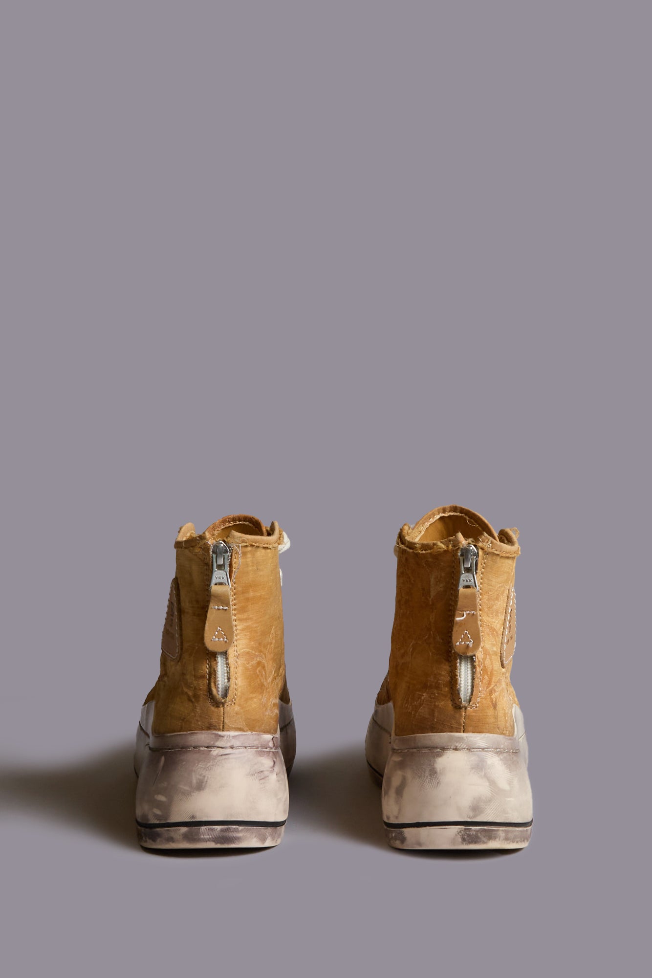 KURT HIGH TOP SNEAKER - ORANGE FLORAL JACQUARD - R13