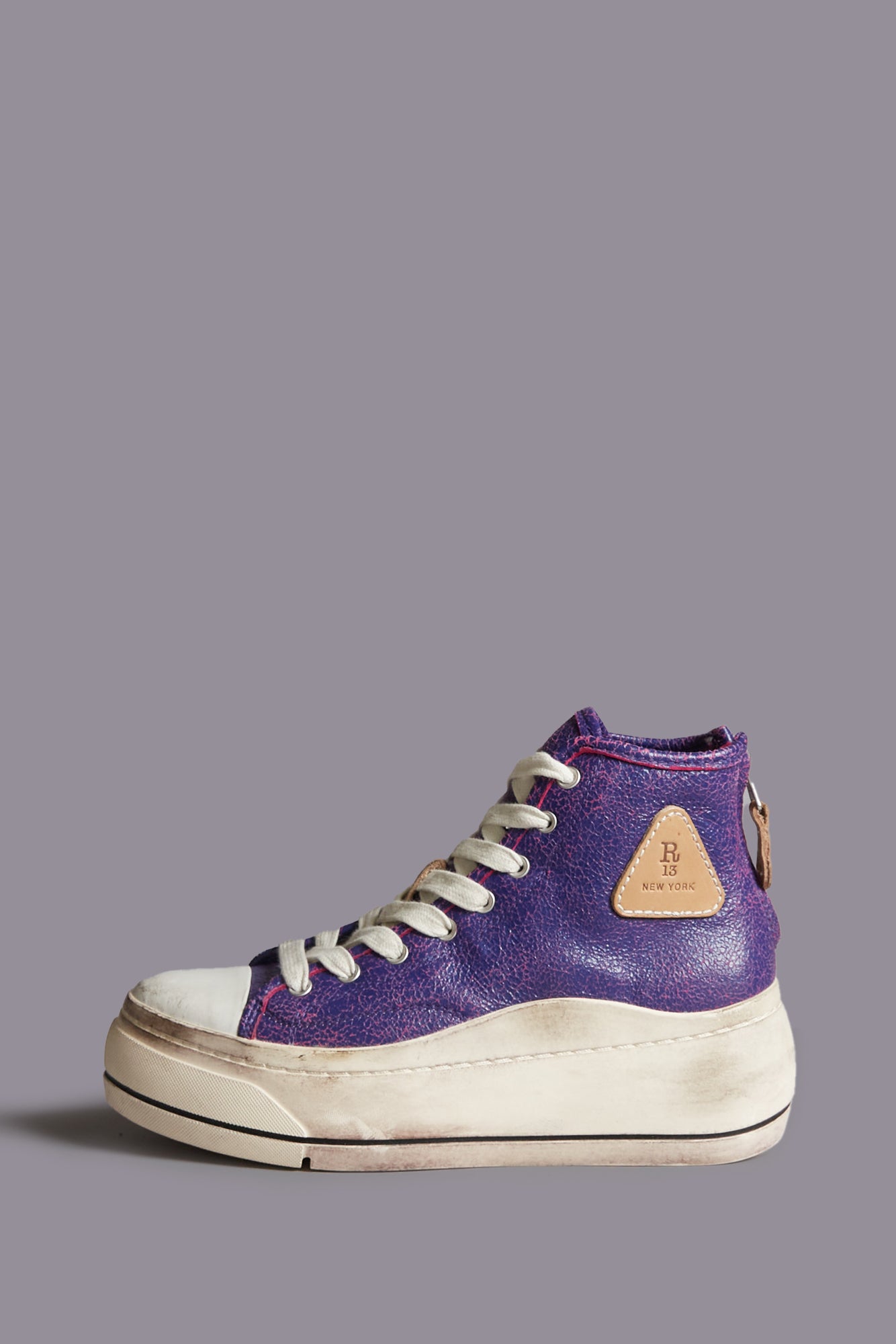 KURT HIGH TOP SNEAKER - PURPLE / PINK - R13