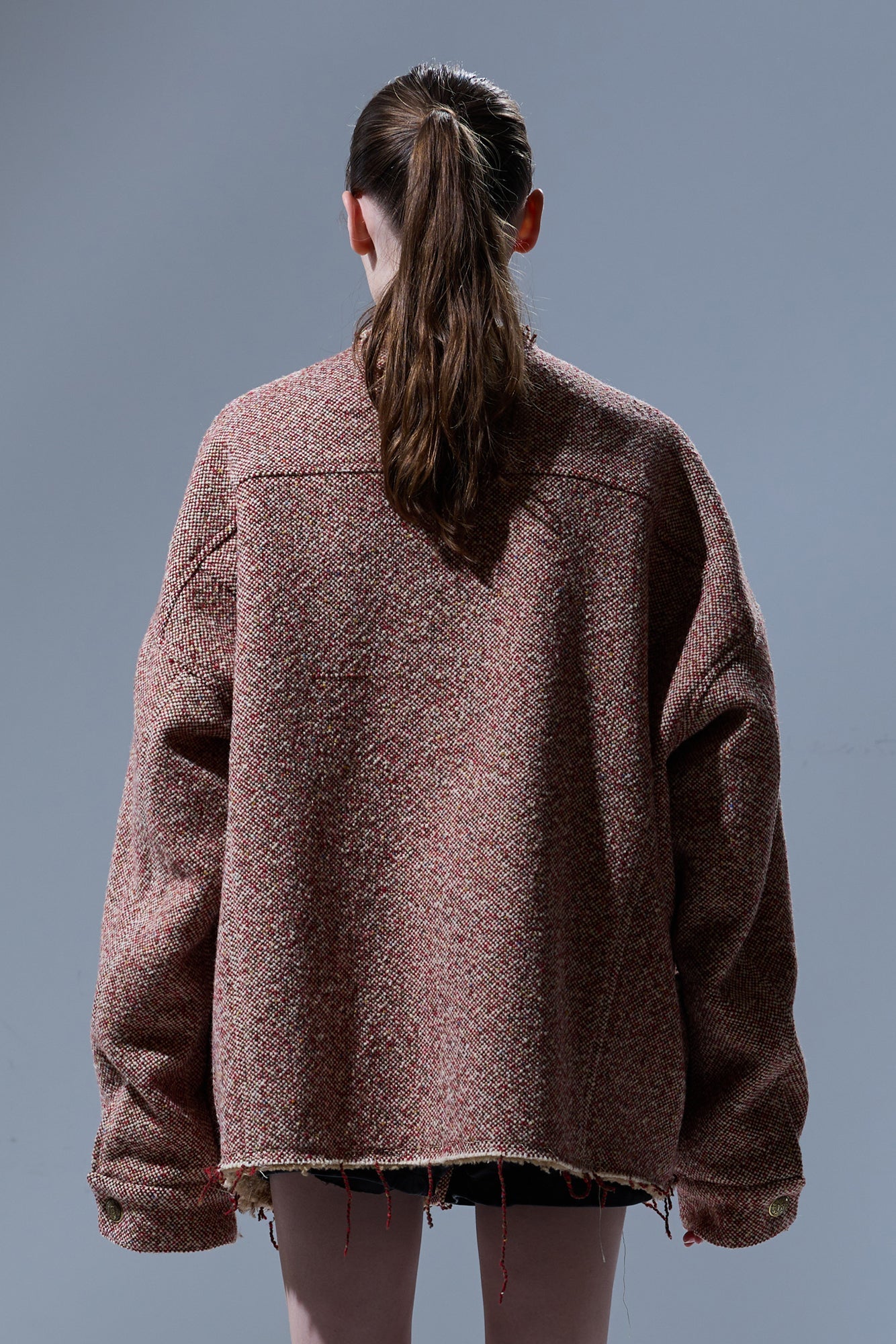 LACEY TRUCKER JACKET - RED / CREAM - R13