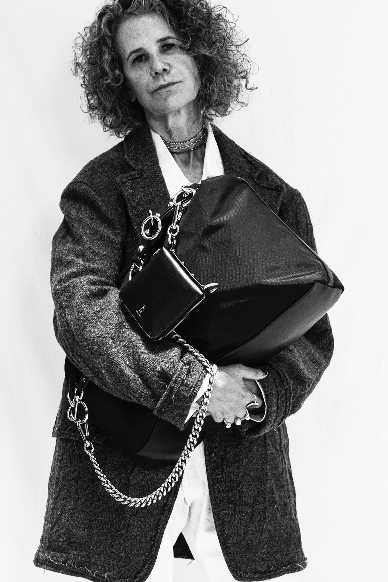 LARGE HARNESS BOHO CARRY ALL - BLACK - R13