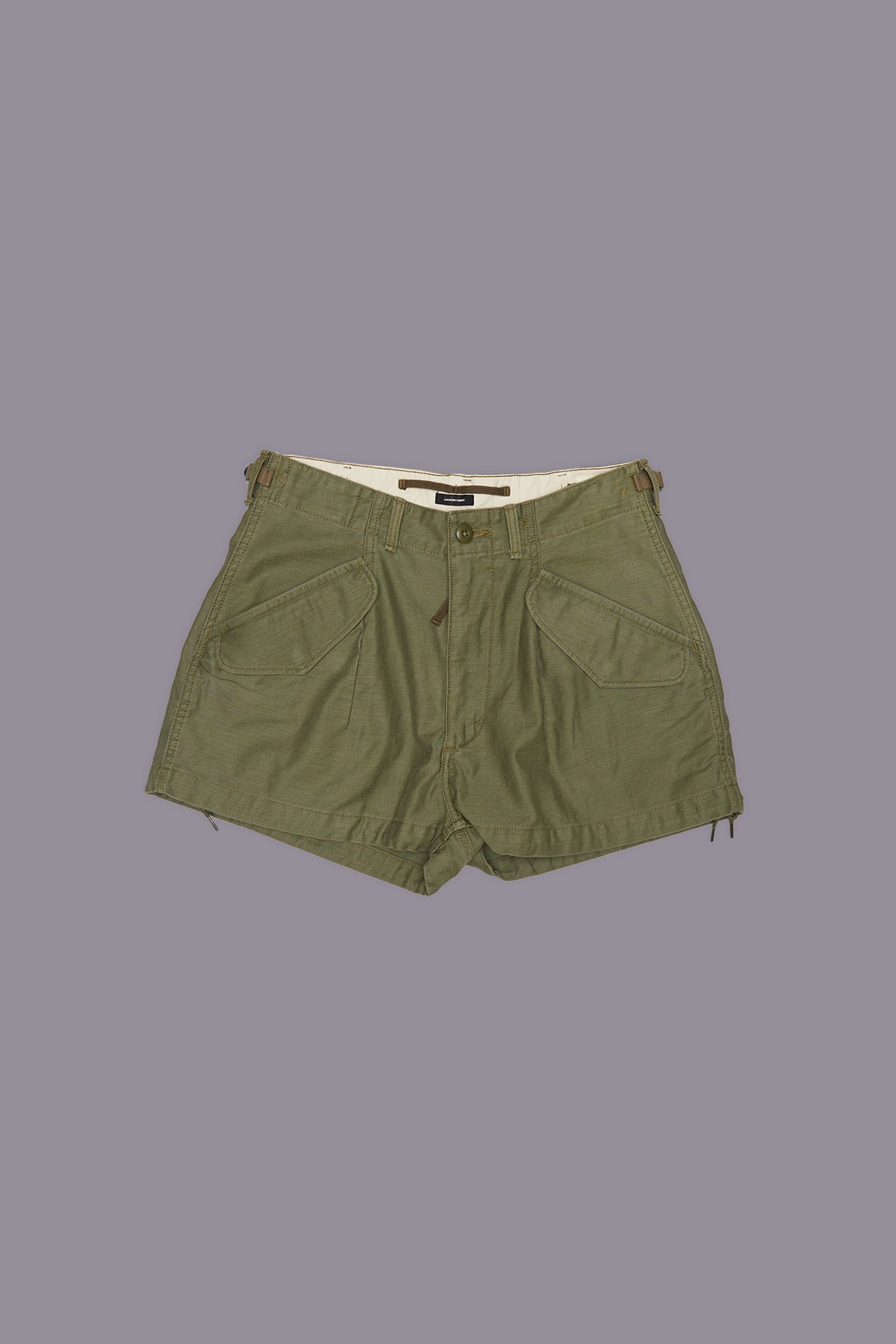 MARIANNE CARGO SHORT - OLIVE SATEEN - R13