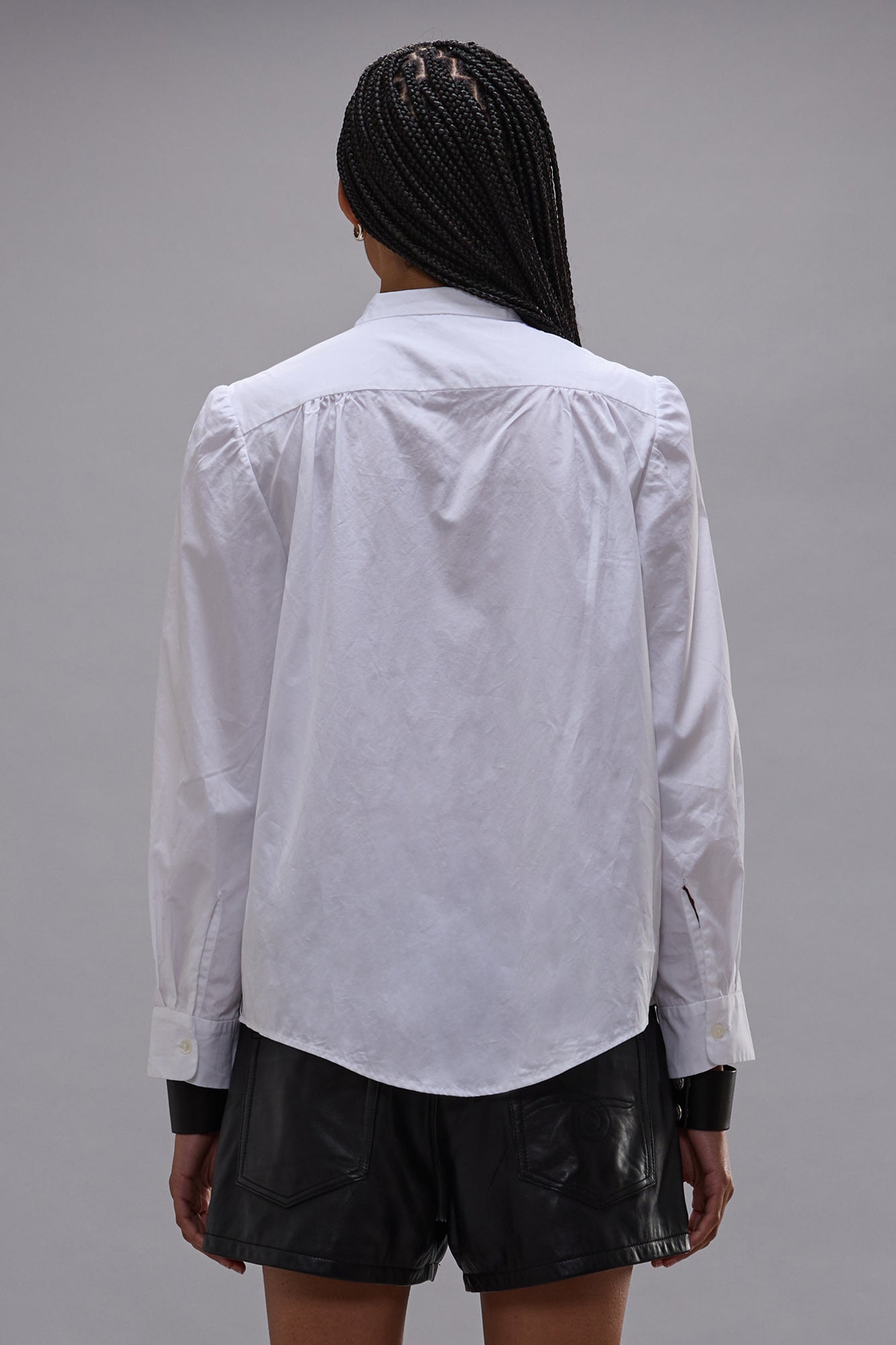 NECK TIE SHIRT - WHITE - R13