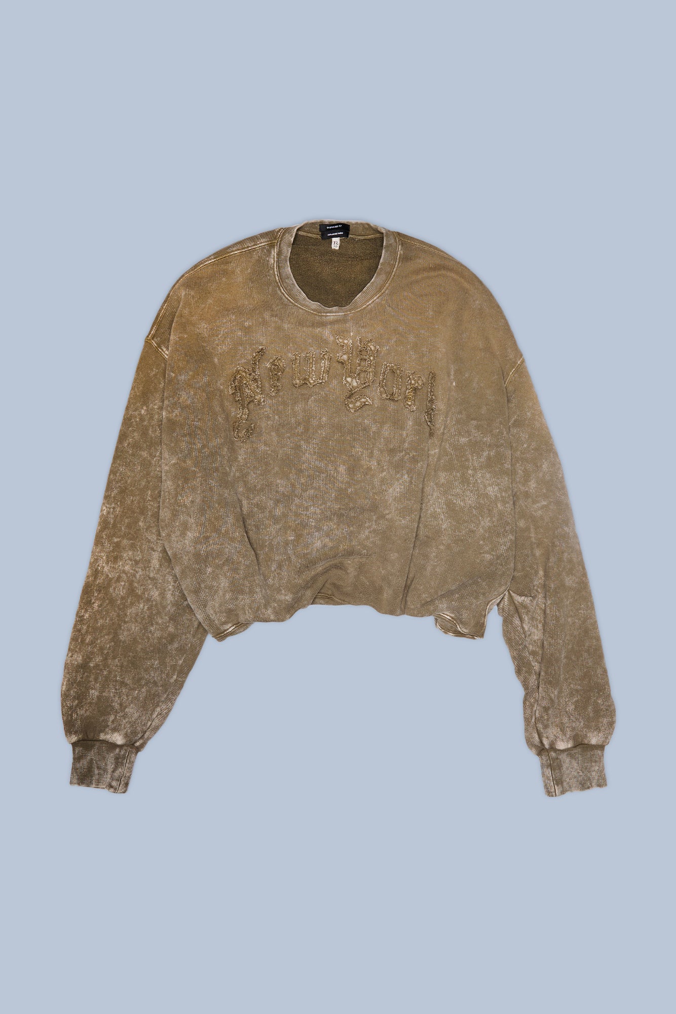 NEW YORK BALLOON CREWNECK - ACID OLIVE GREEN - R13