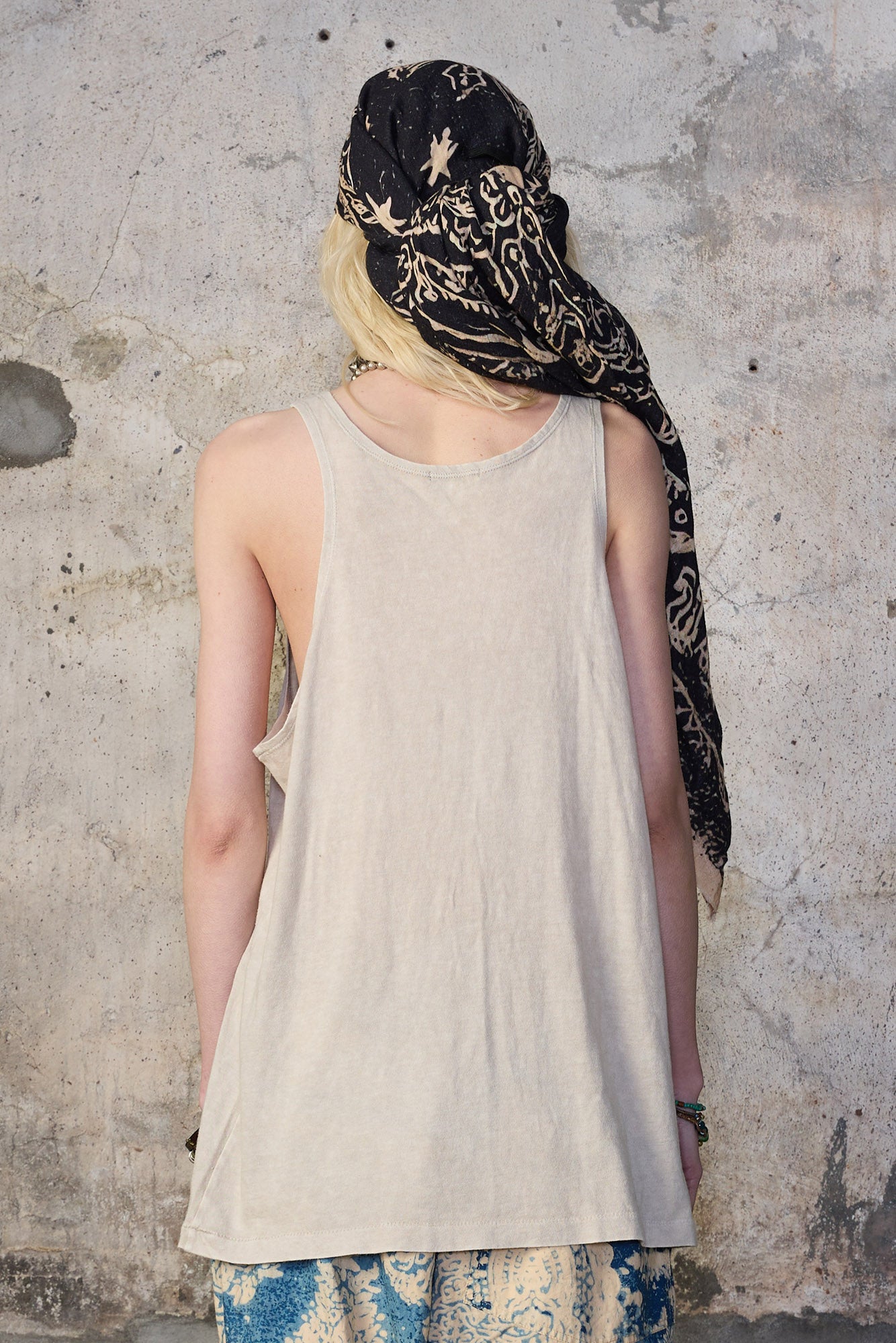 NEW YORK RELAXED TANK - KHAKI ACID STONE - R13