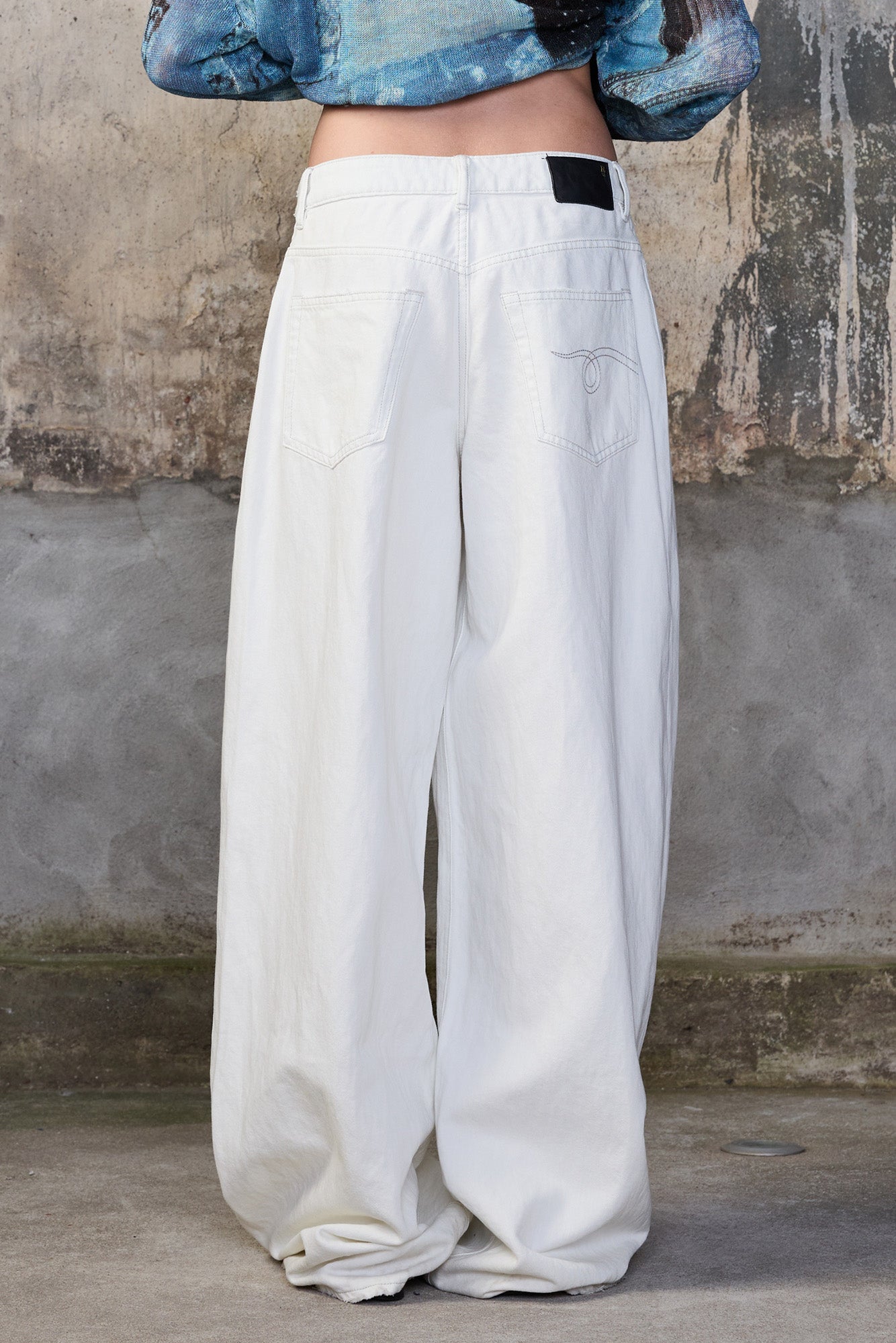 NICO WRAP JEAN - WORN WHITE TWILL - R13