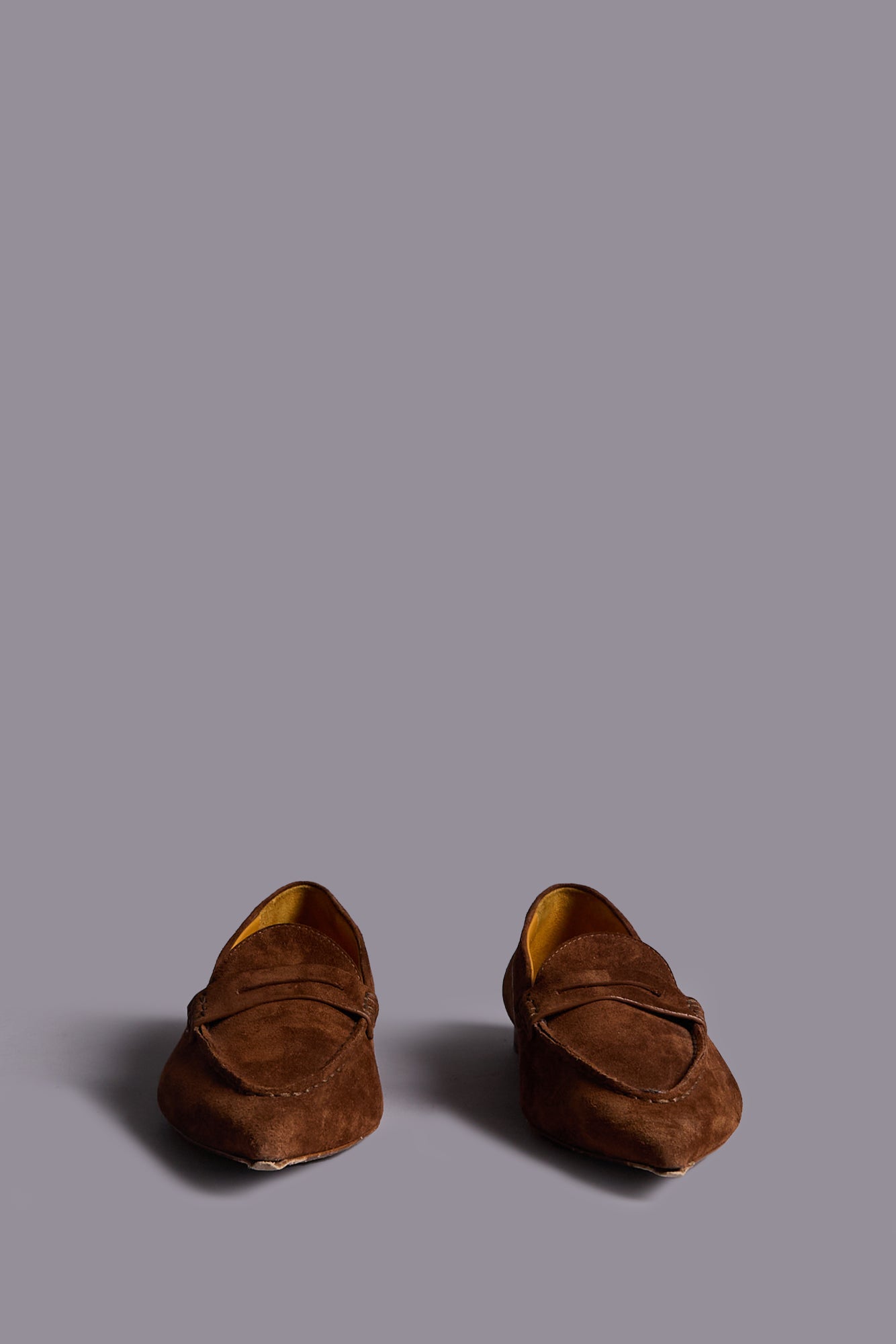 POINTED TOE LOAFER - BROWN SUEDE - R13