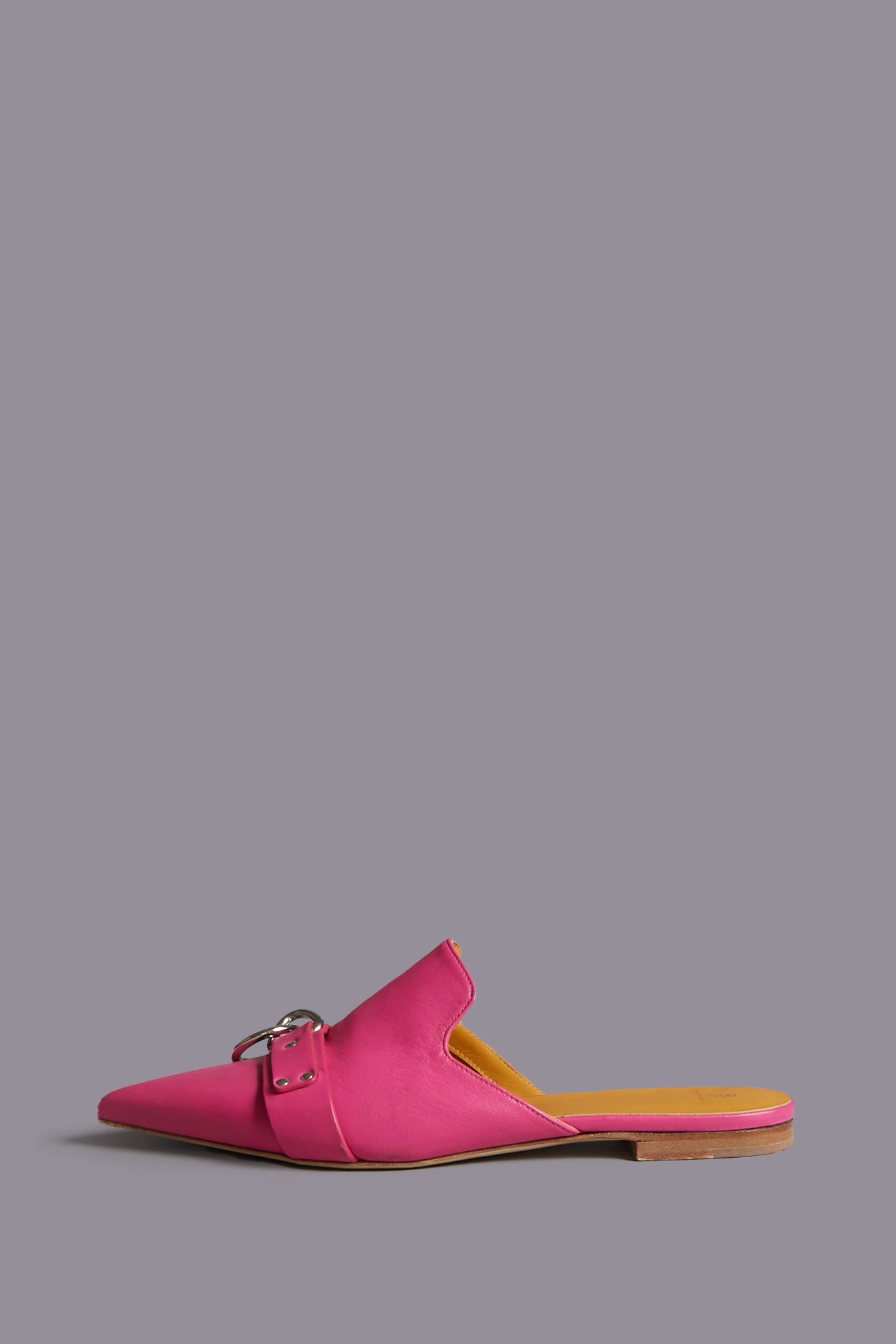 POINTED TOE SLIDE W/RING - BRIGHT PINK - R13
