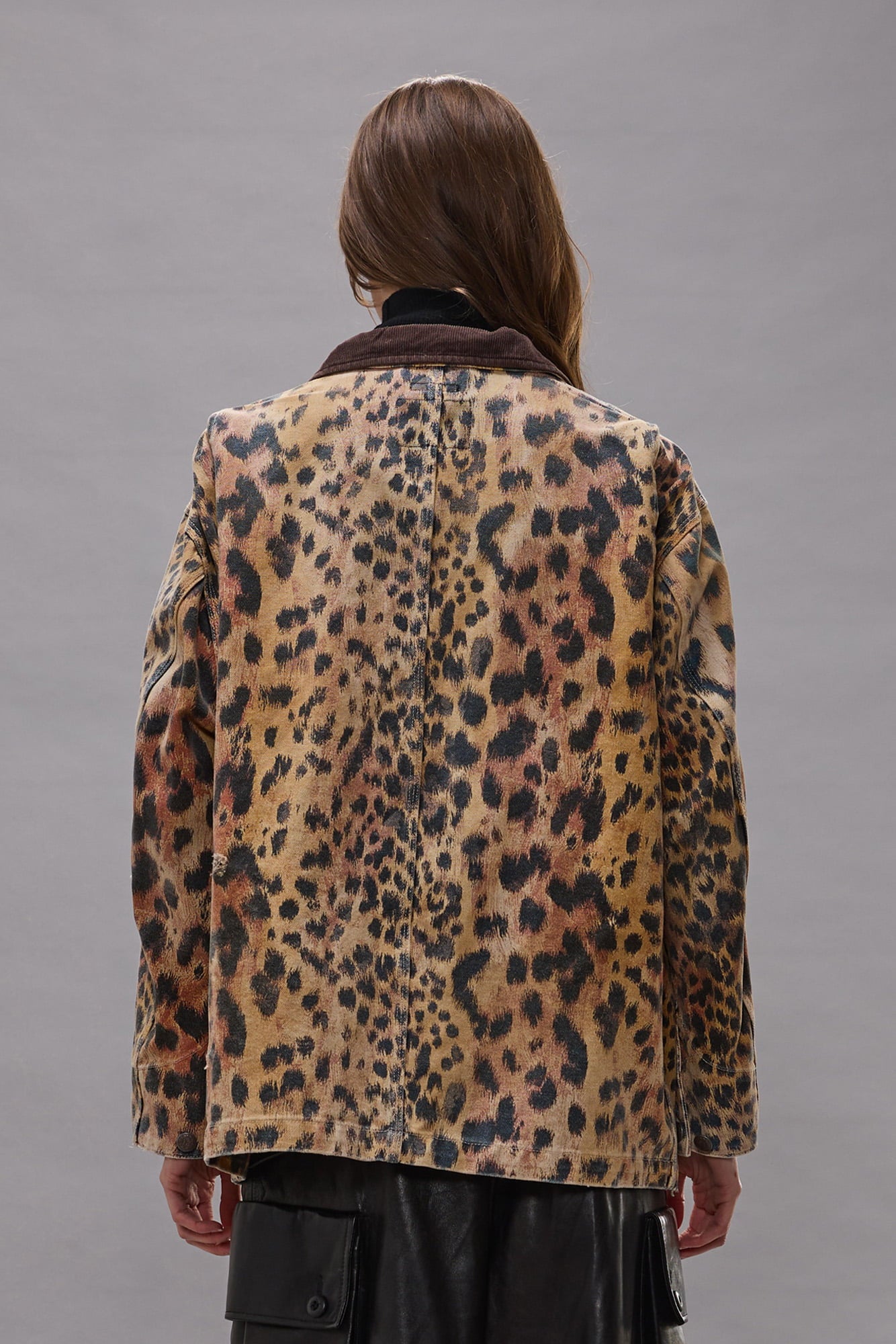 Relaxed Chore Jacket - Vintage Orange Leopard - R13