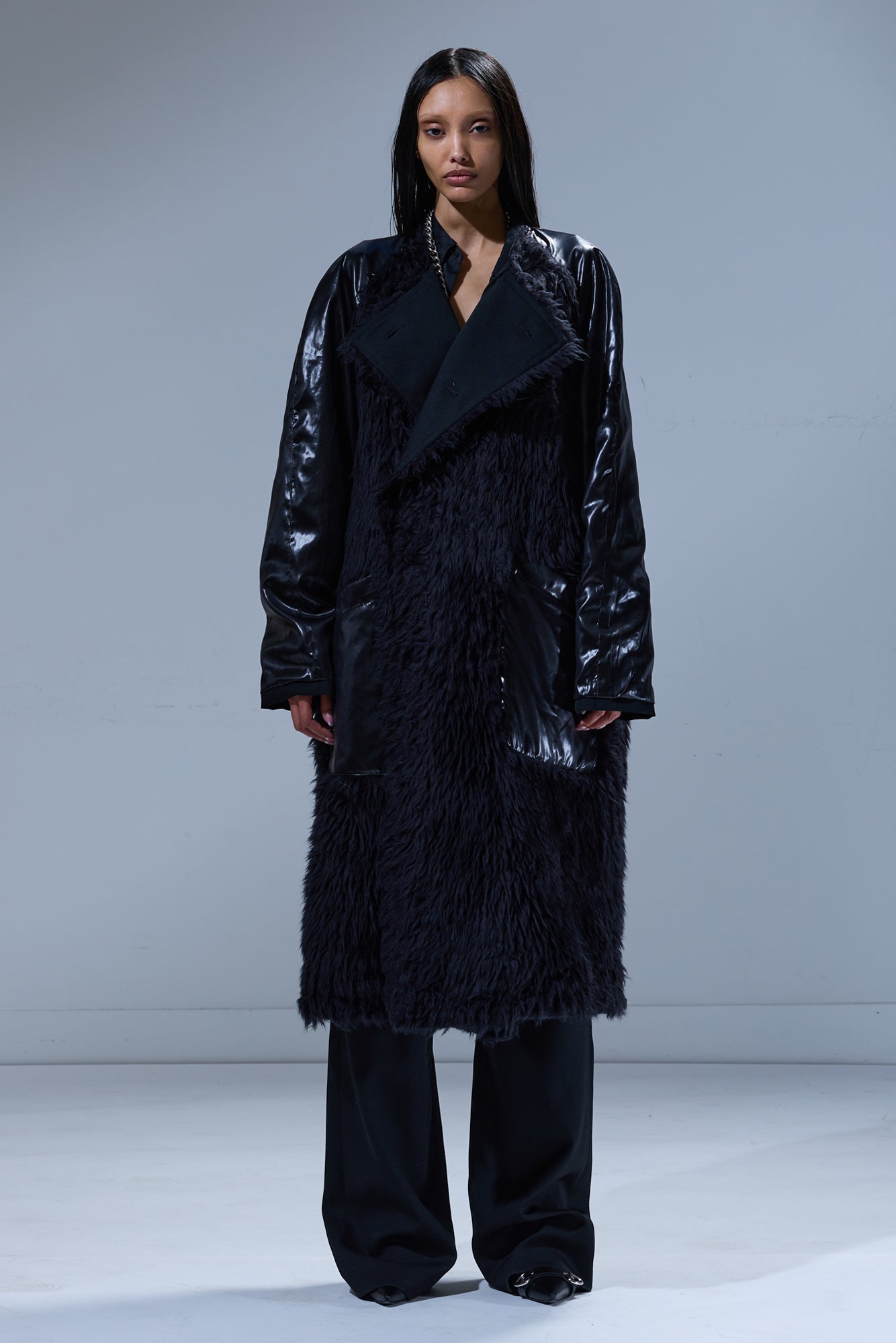 REVERSIBLE TRENCH LINER - BLACK - R13