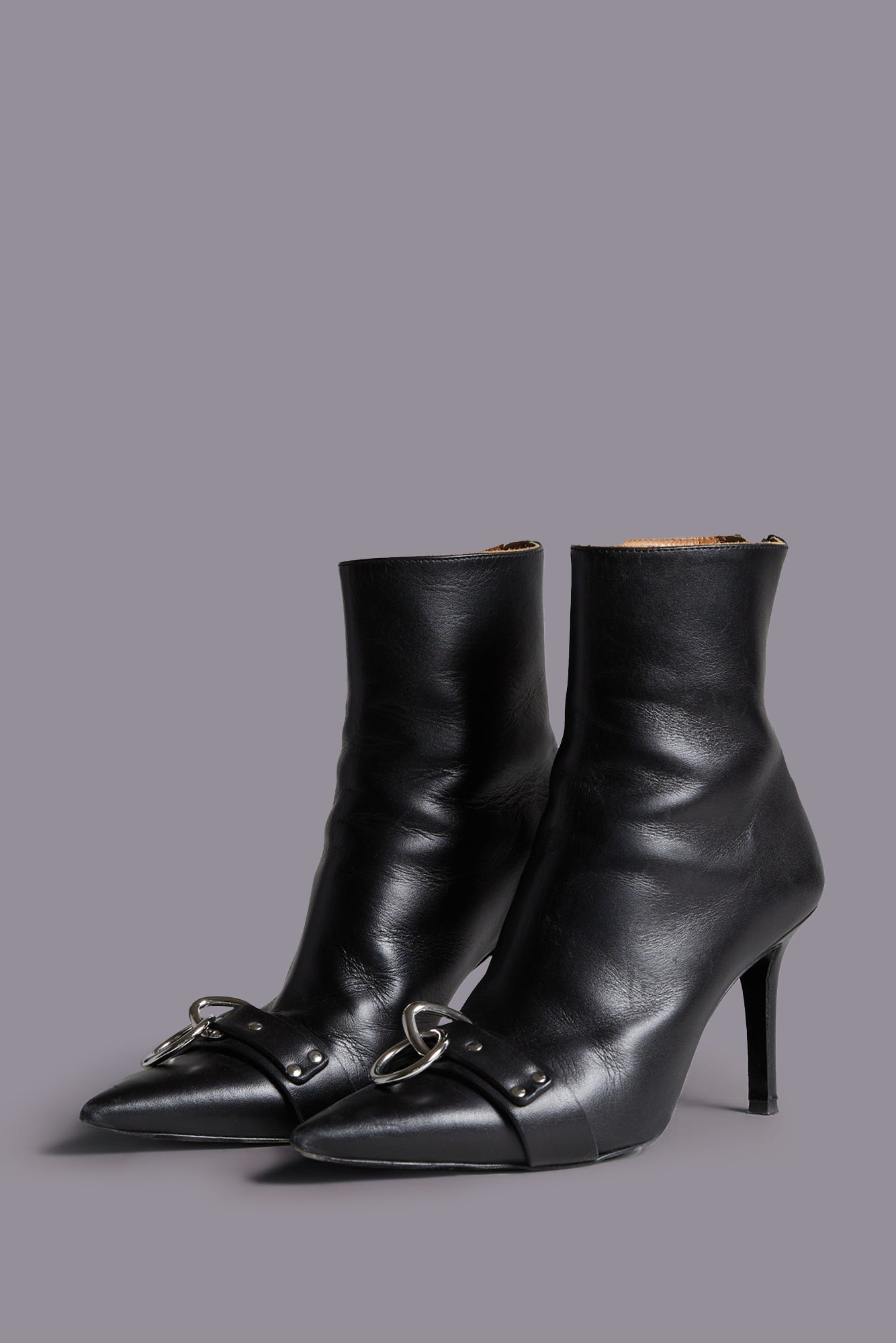 SID HEELED HARNESS BOOT - BLACK - R13