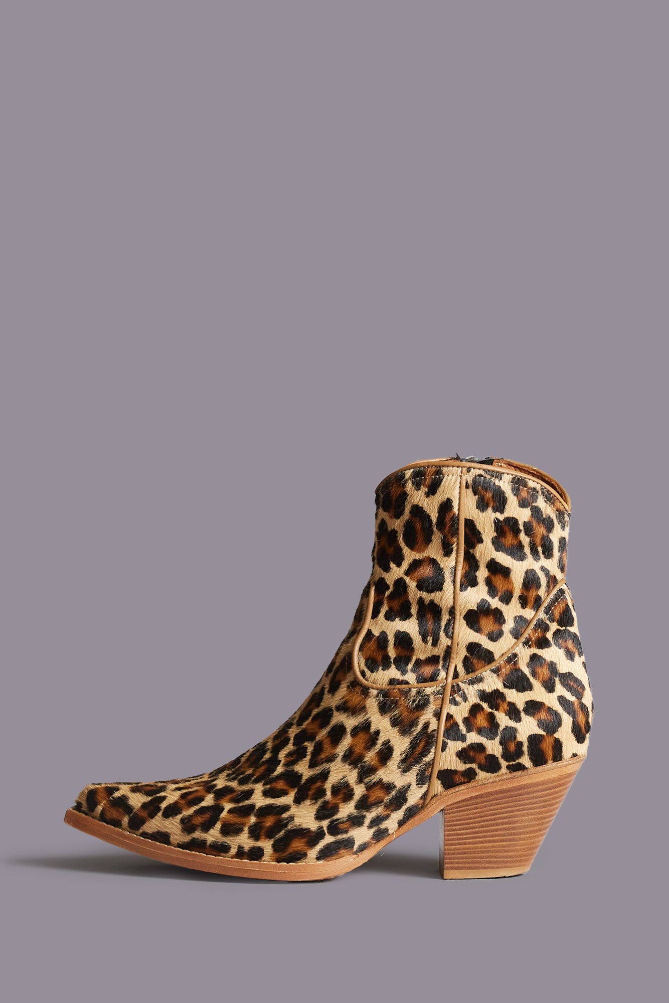Shoes R13 Leopard Boots SKINNY ANKLE COWBOY BOOT LEOPARD – R13