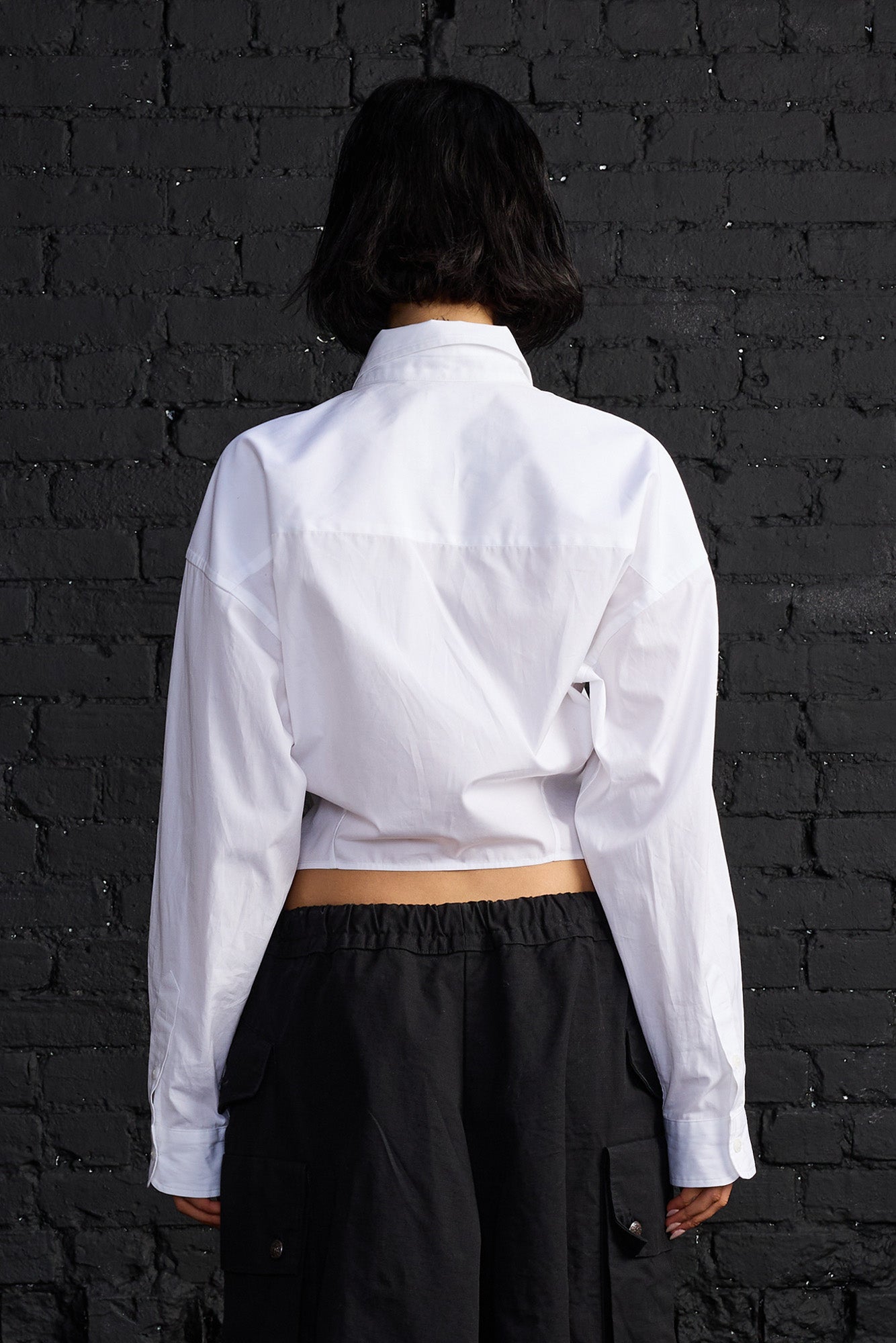 Split Hem Boyfriend Shirt - White - R13