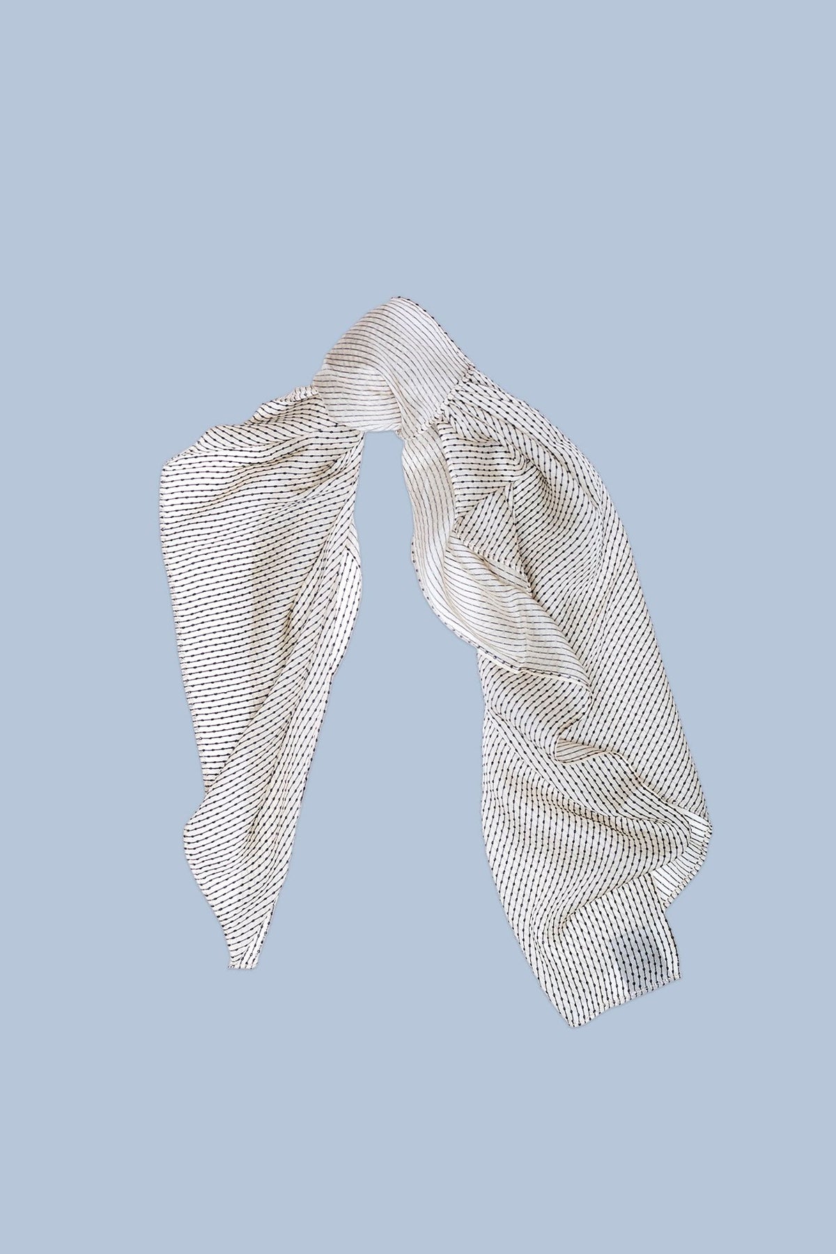 Square Scarf - Light Khaki With Black - R13