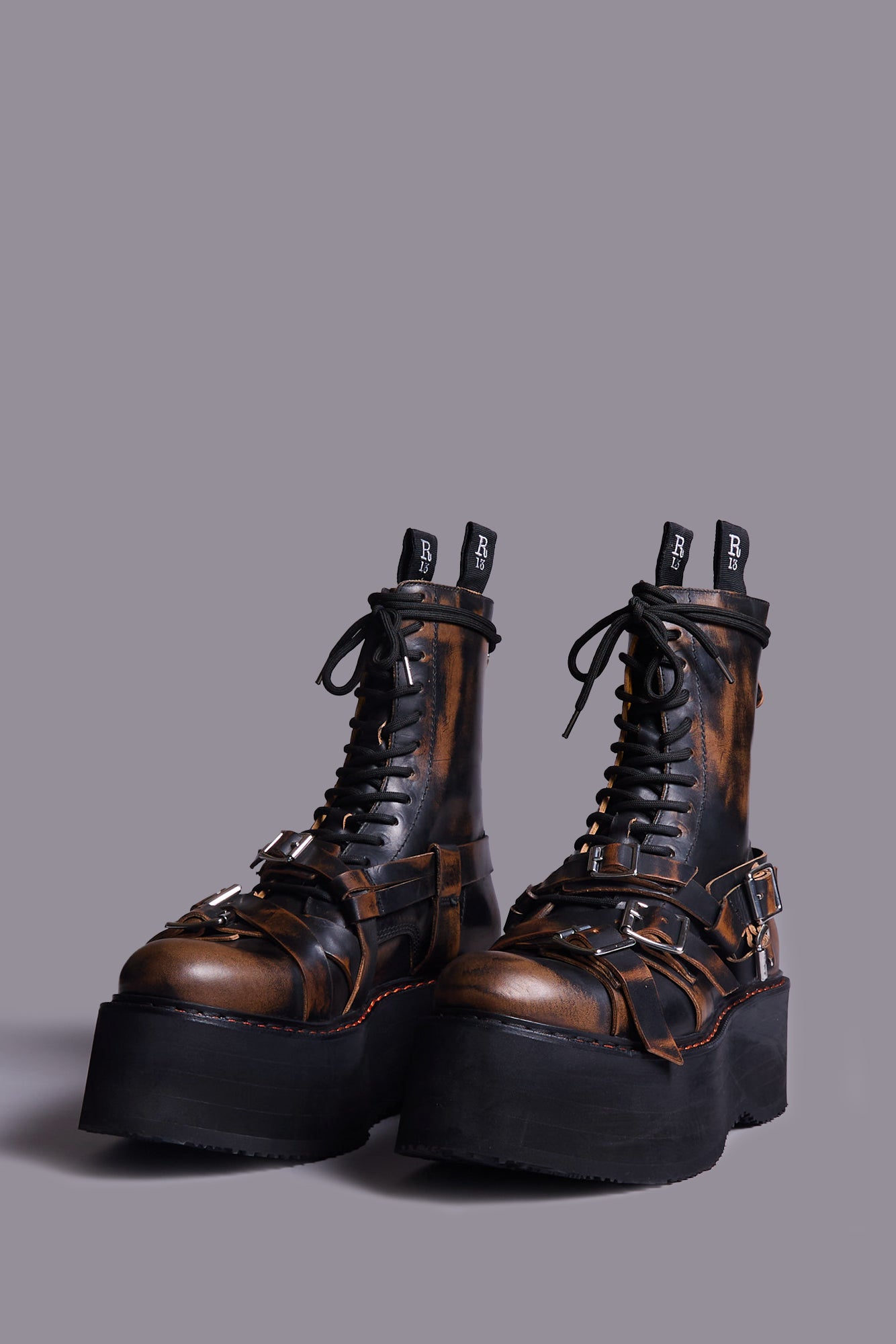 STRAPPED DOUBLE STACK BOOT - REMOVE - R13