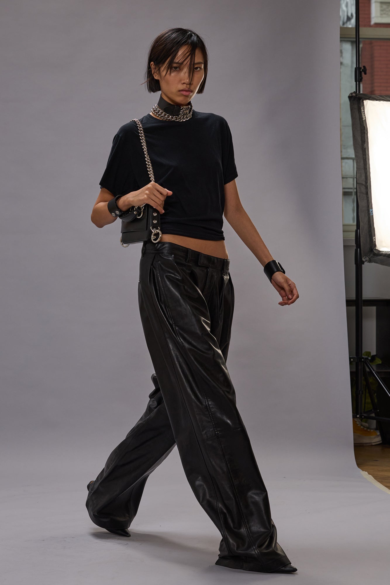 TIGHT WAIST TEE - BLACK - R13