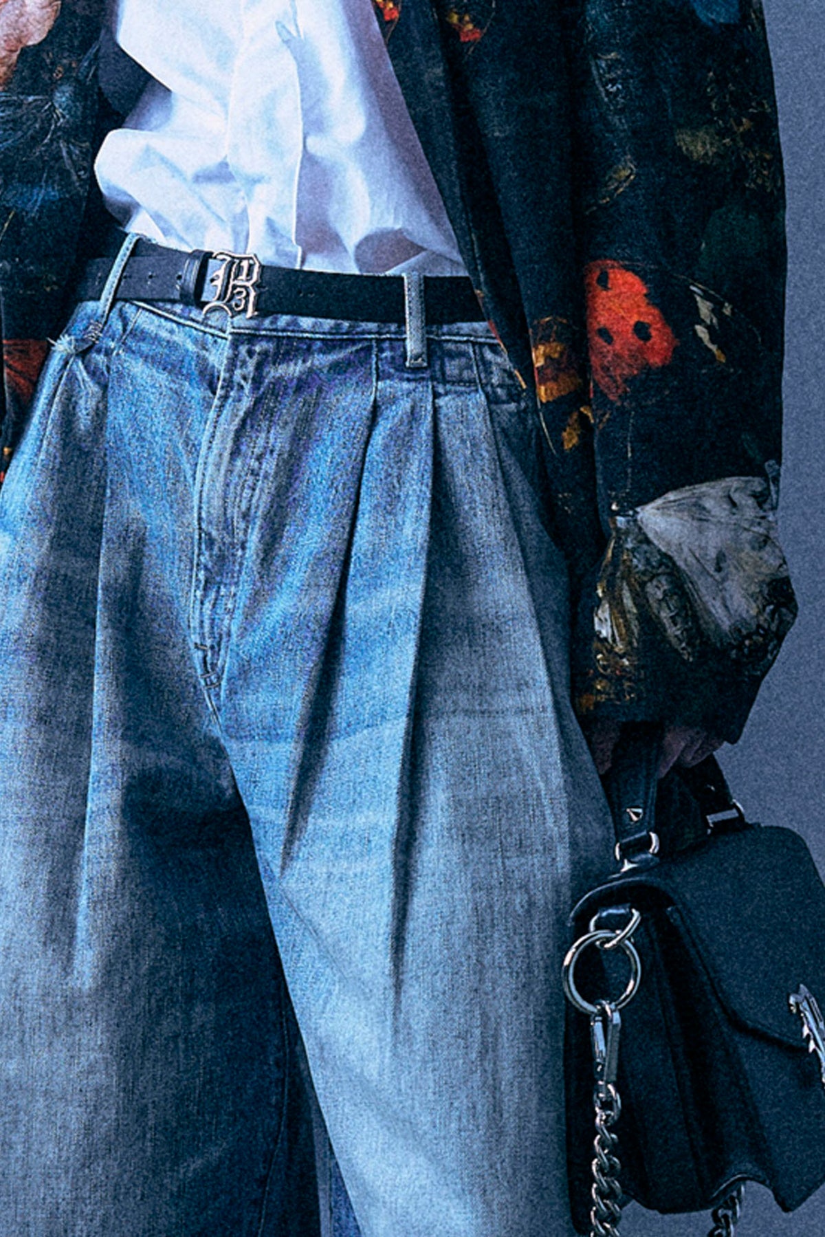 Triple Pleat Jean - Rivington Blue - R13