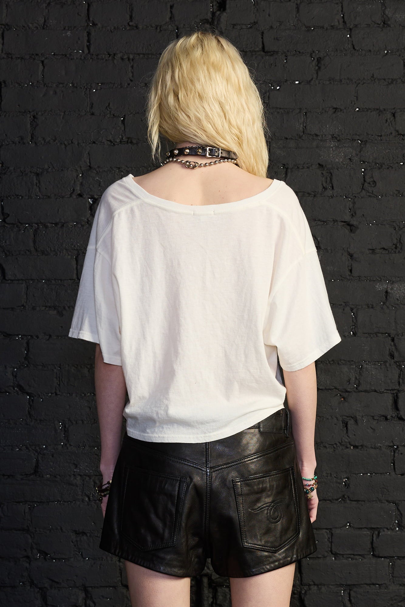 Twisted Front T - Off White - R13