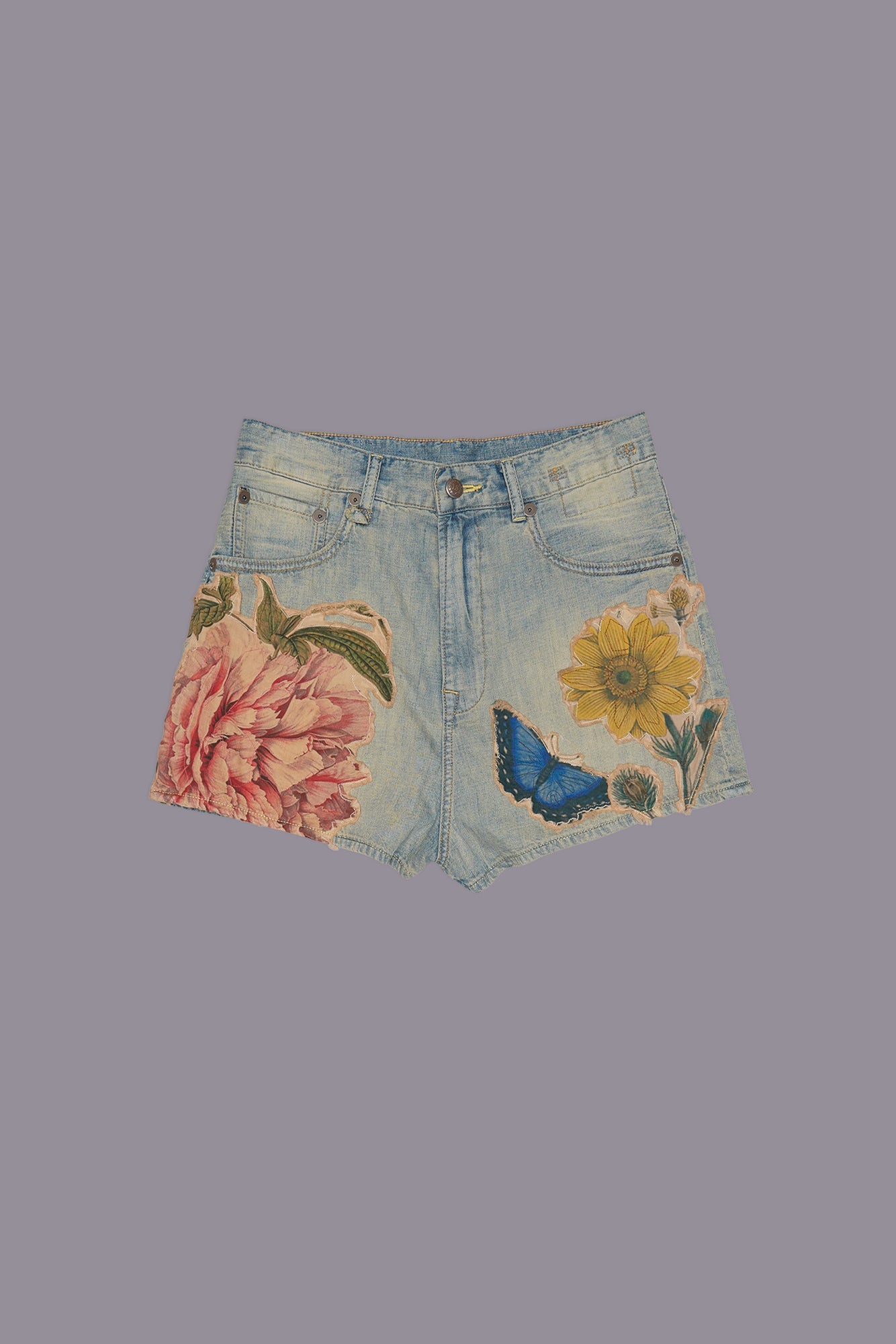 VENTI SHORT - APPLIQUE DENIM - R13