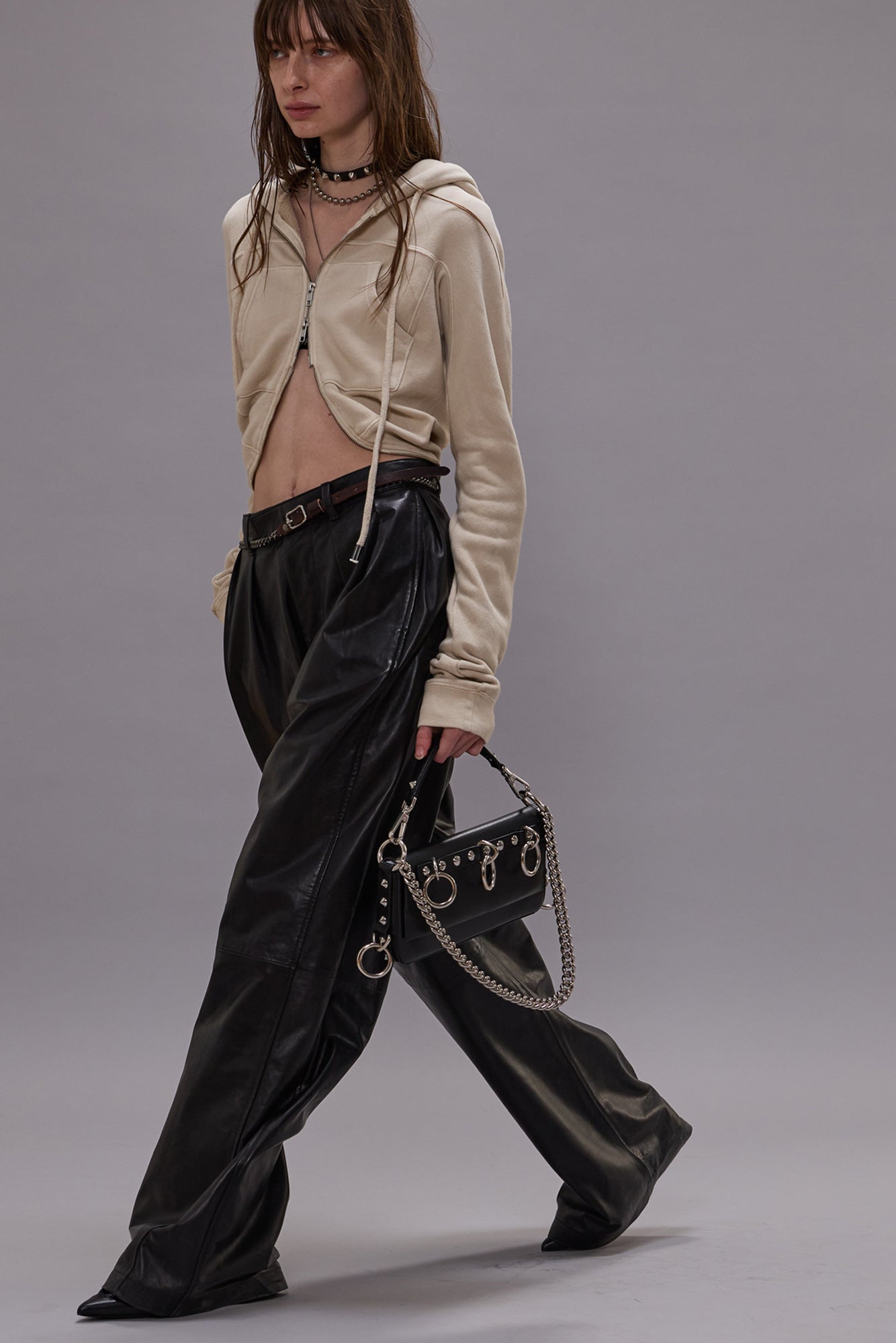 WRAP AROUND HOODIE - NATURAL - R13