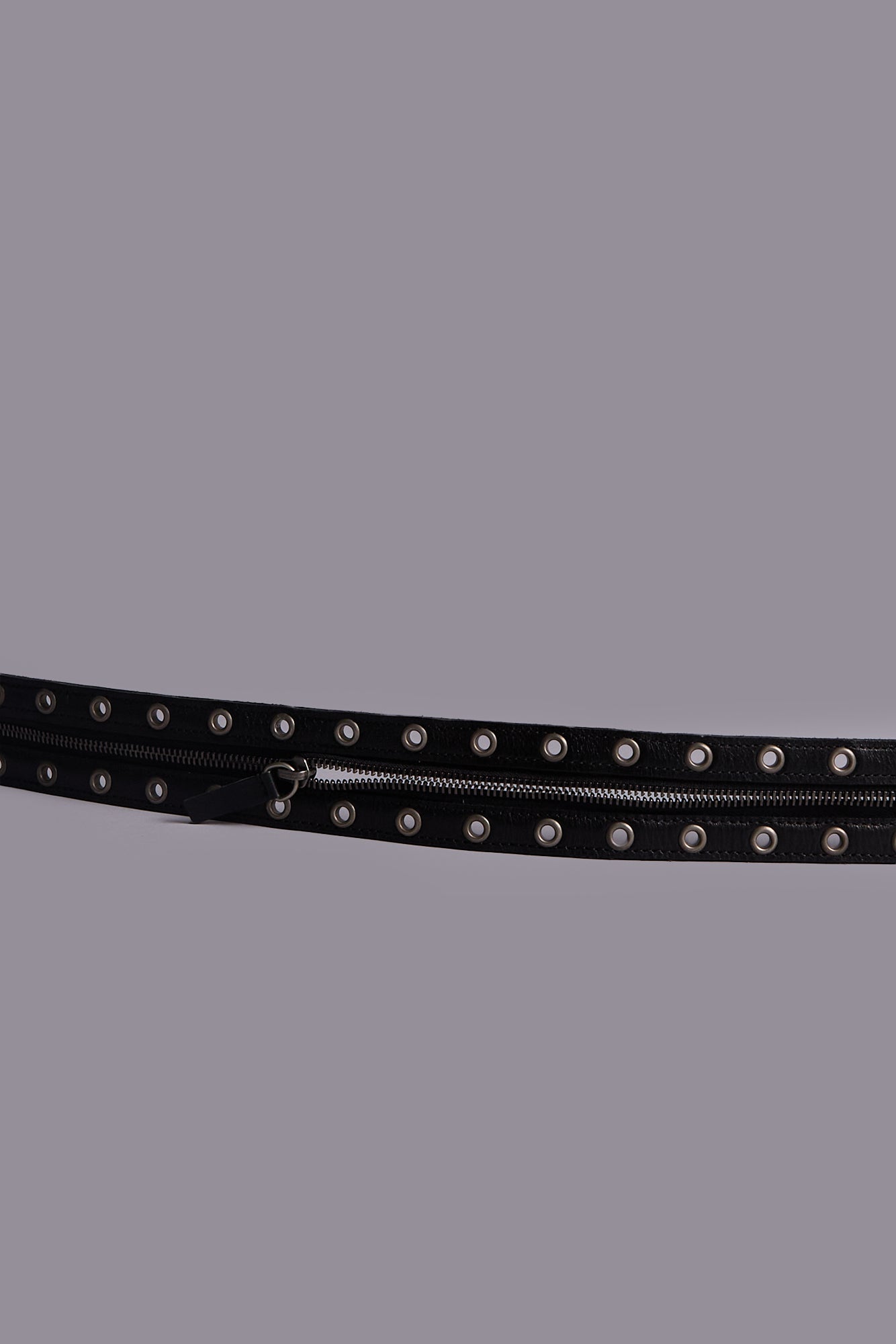 ZIPPER BELT - BLACK - R13