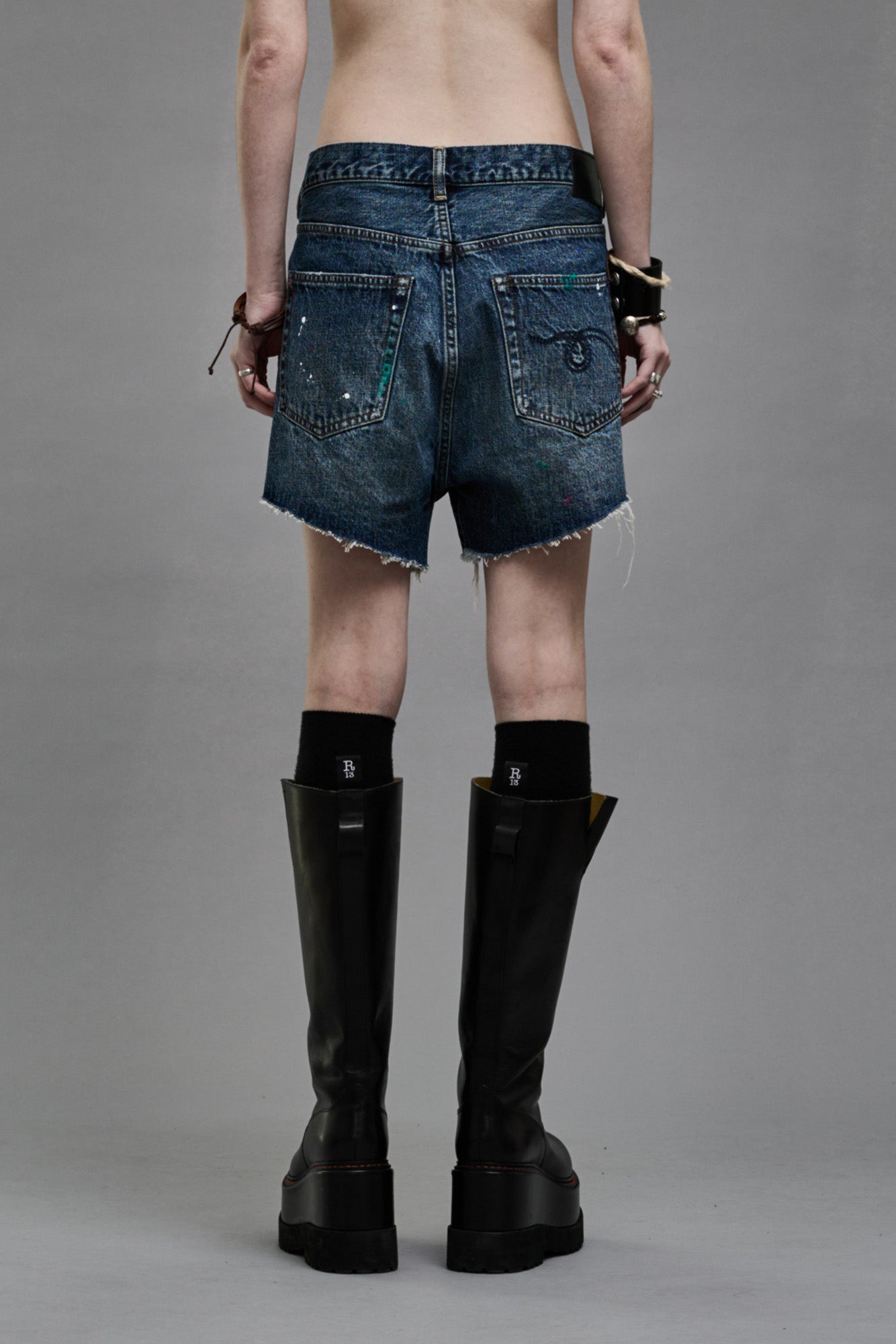 CROSSOVER SHORTS - BEXLEY PAINT SPLATTER - R13