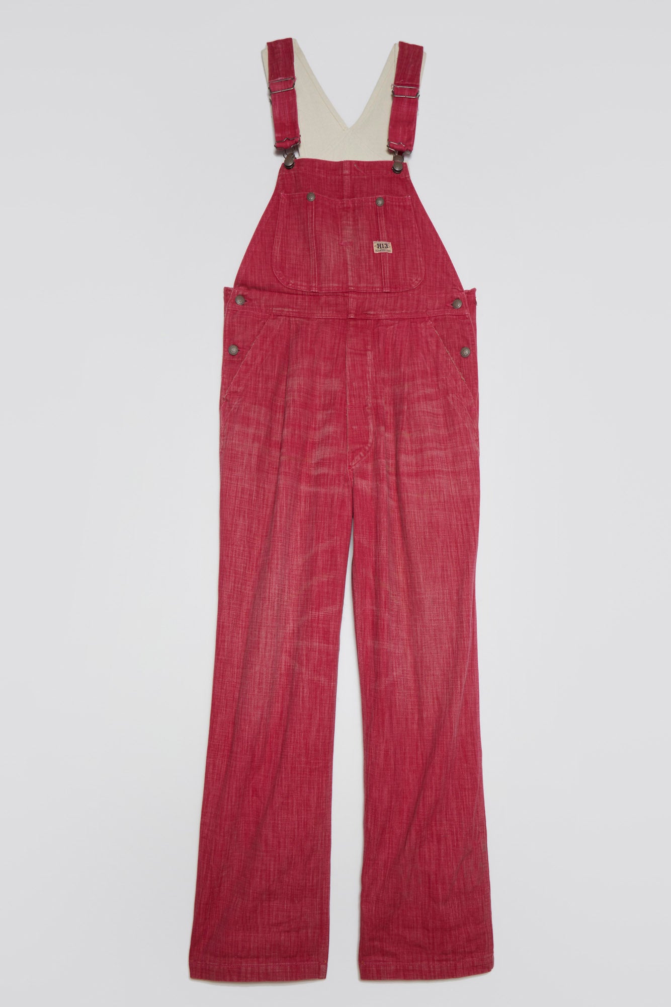 DOUBLE BIB DAMON OVERALL - VINTAGE PINK - R13