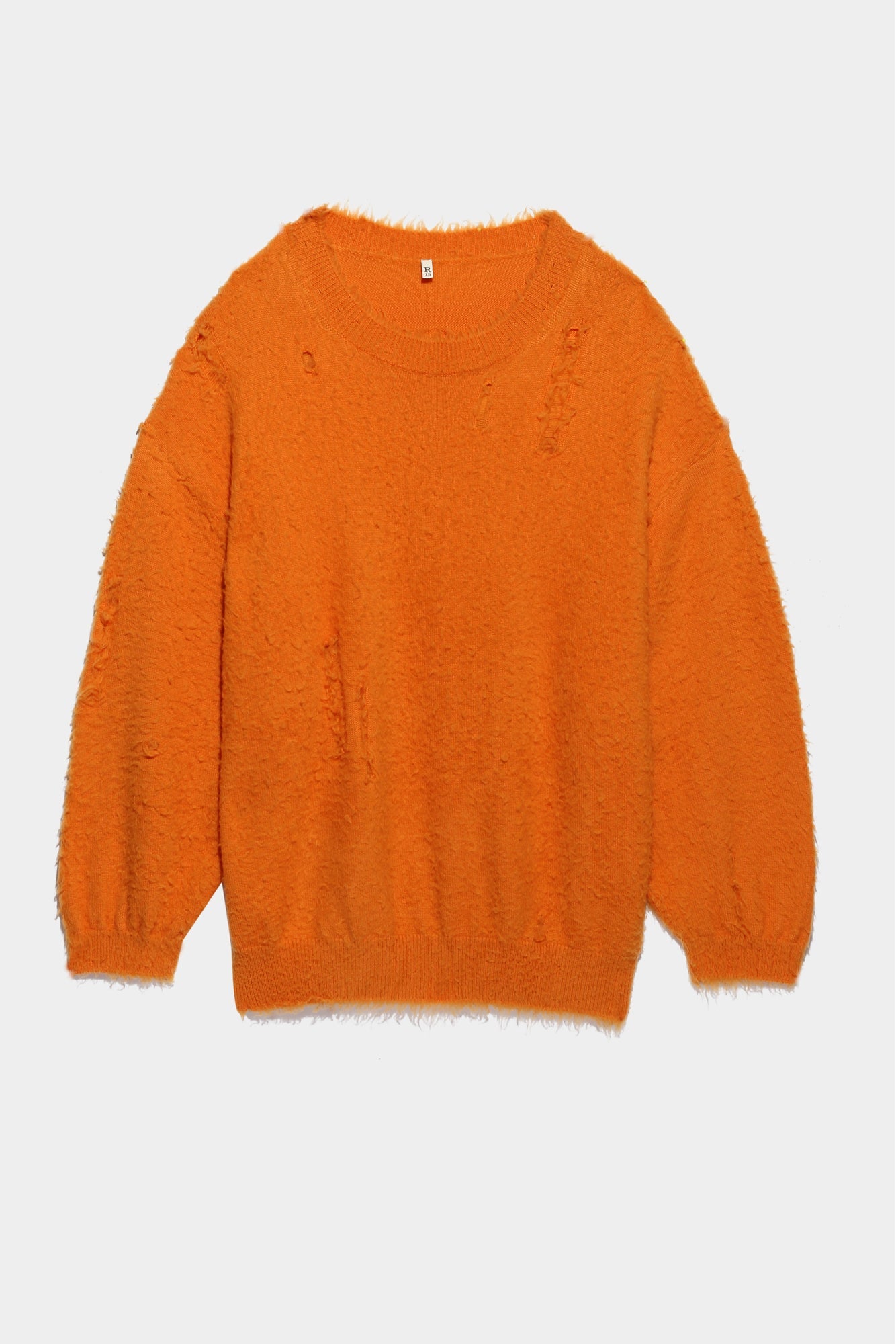 Shaggy Oversized Sweater - Orange - R13