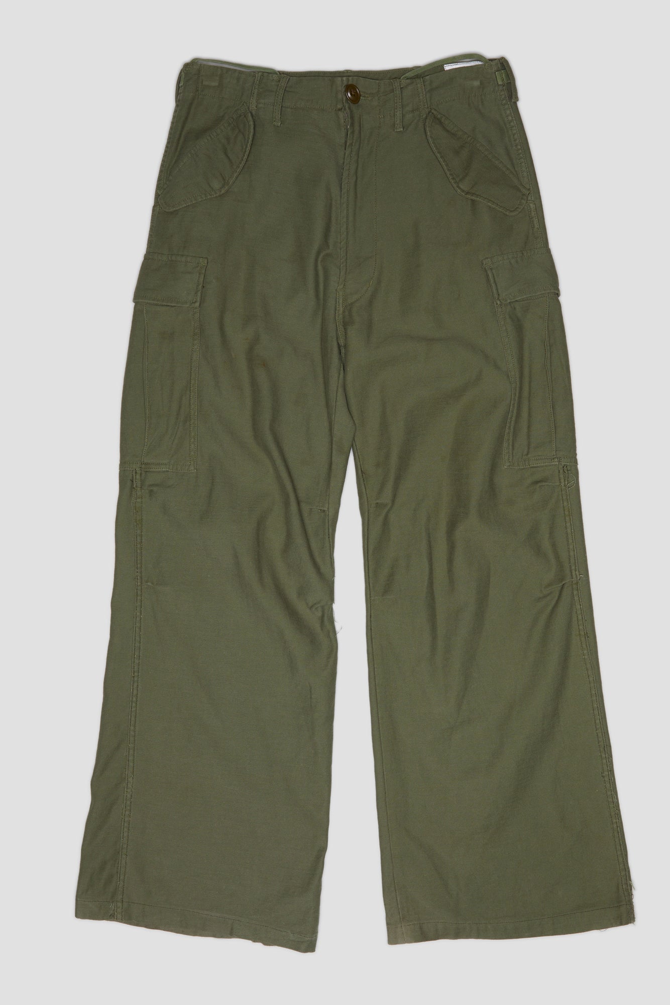 WIDE LEG CARGO - OLIVE - R13