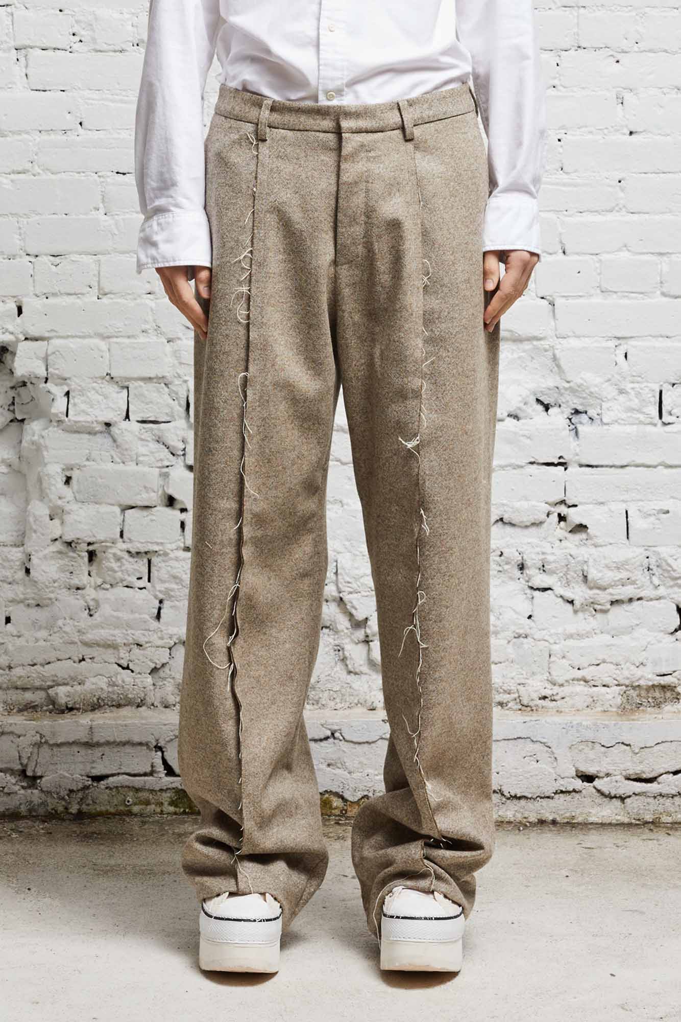 INVERTED TROUSER - OATMEAL