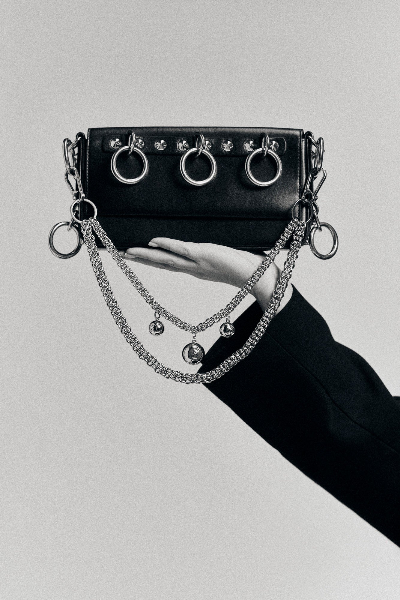 R13 x VEERT TRIPLE 8-BALL CHAIN - SILVER GREY STEEL