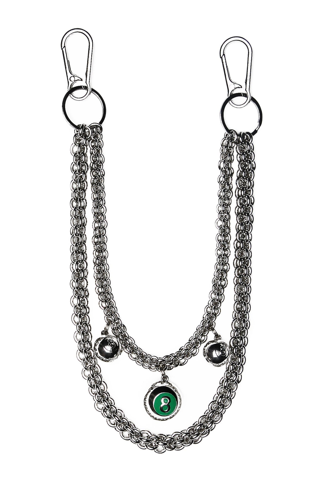 R13 X VEERT 3X 8 BALL CHAIN - SILVER GREY STEEL